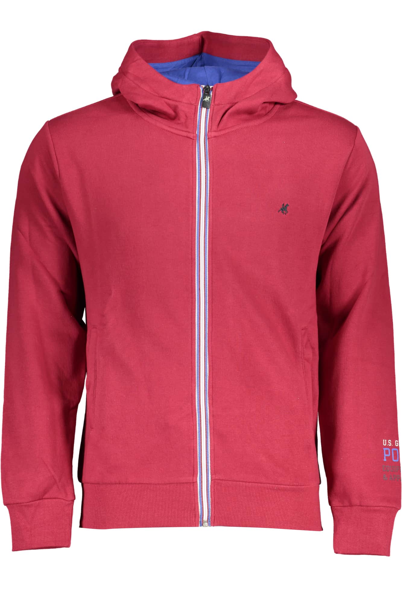 US GRAND HERREN BLAU MIT REISSVERSCHLUSS SWEATSHIRT