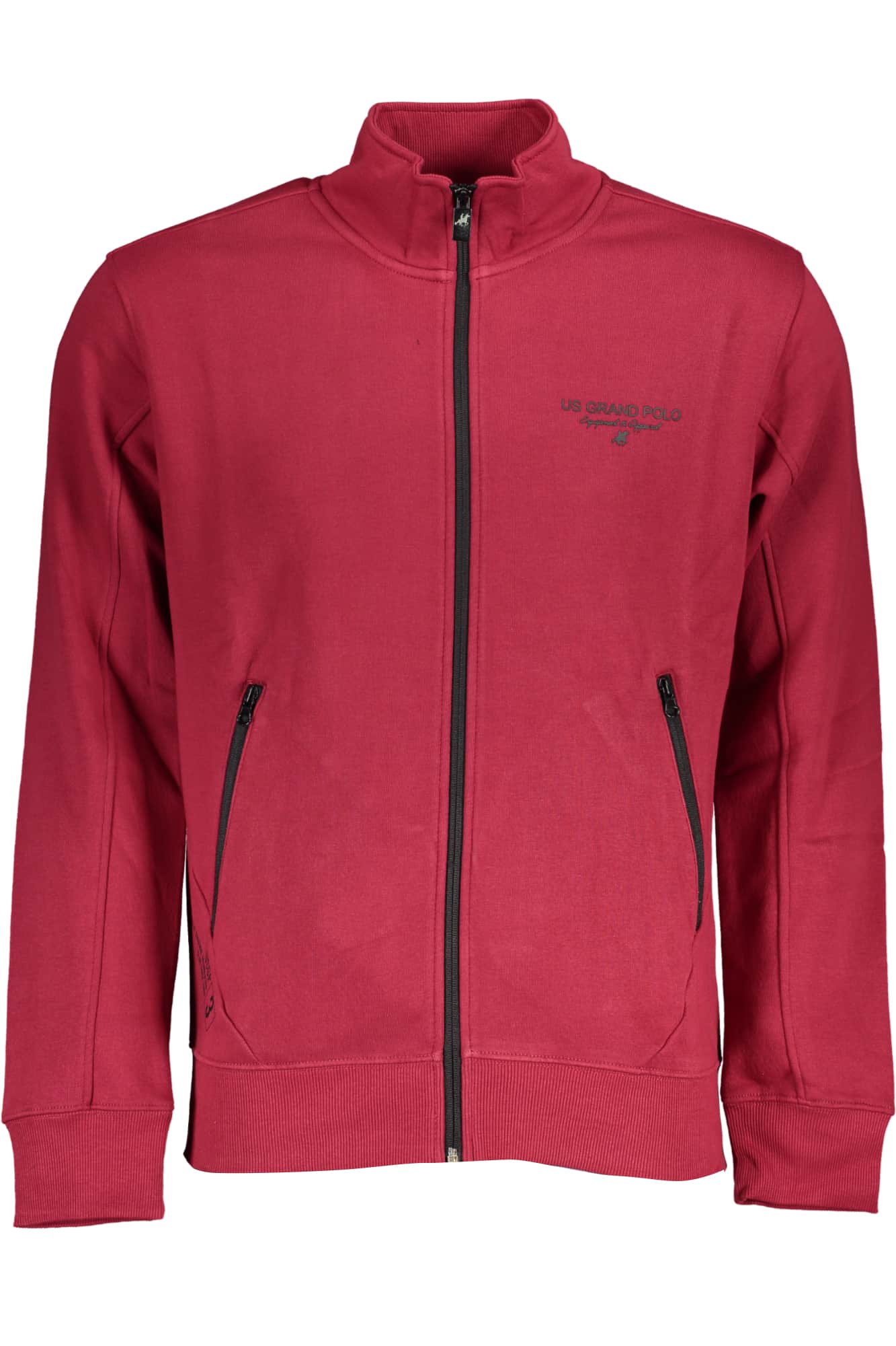 US GRAND HERREN SCHWARZ MIT REISSVERSCHLUSS SWEATSHIRT