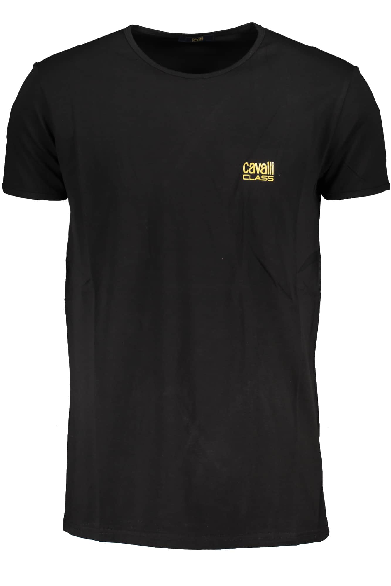 CAVALLI CLASS HERREN KURZARM T-SHIRT SCHWARZ