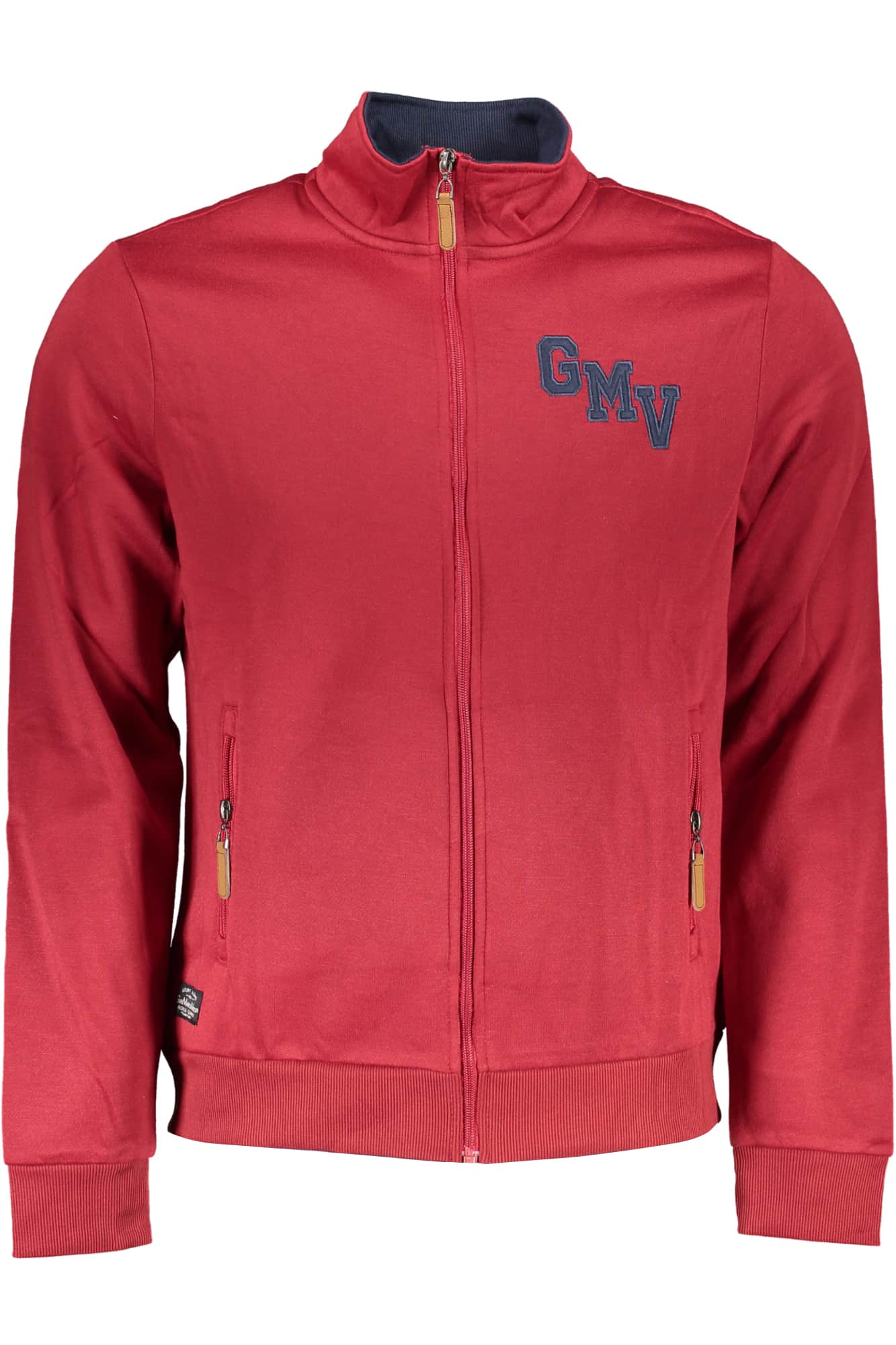 GIAN MARCO VENTURI HERREN ROT SWEATSHIRT MIT REISSVERSCHLUSS