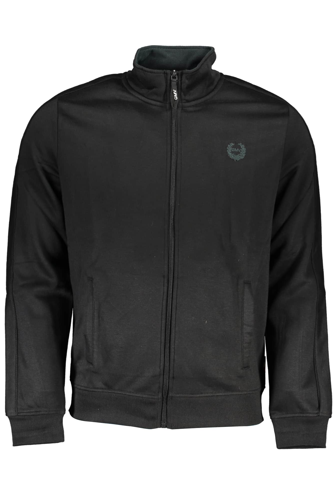 GIAN MARCO VENTURI HERREN SCHWARZ SWEATSHIRT MIT REISSVERSCHLUSS