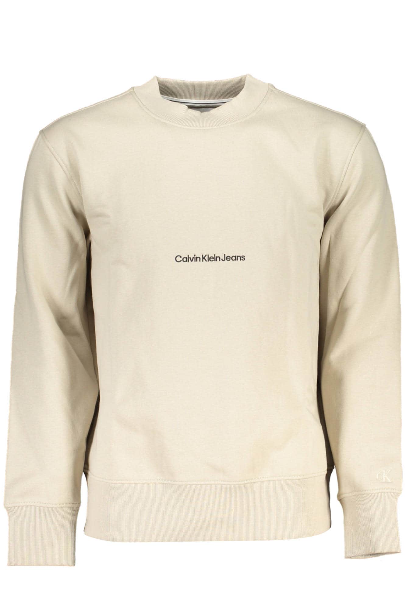 CALVIN KLEIN HERREN BEIGE OHNE REISSVERSCHLUSS SWEATSHIRT