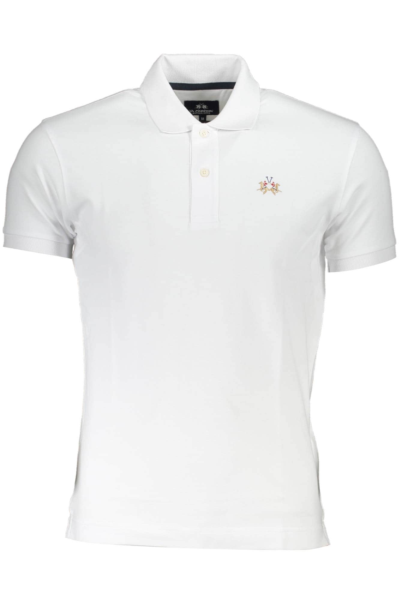 LA MARTINA HERREN WEISS KURZARM POLOSHIRT