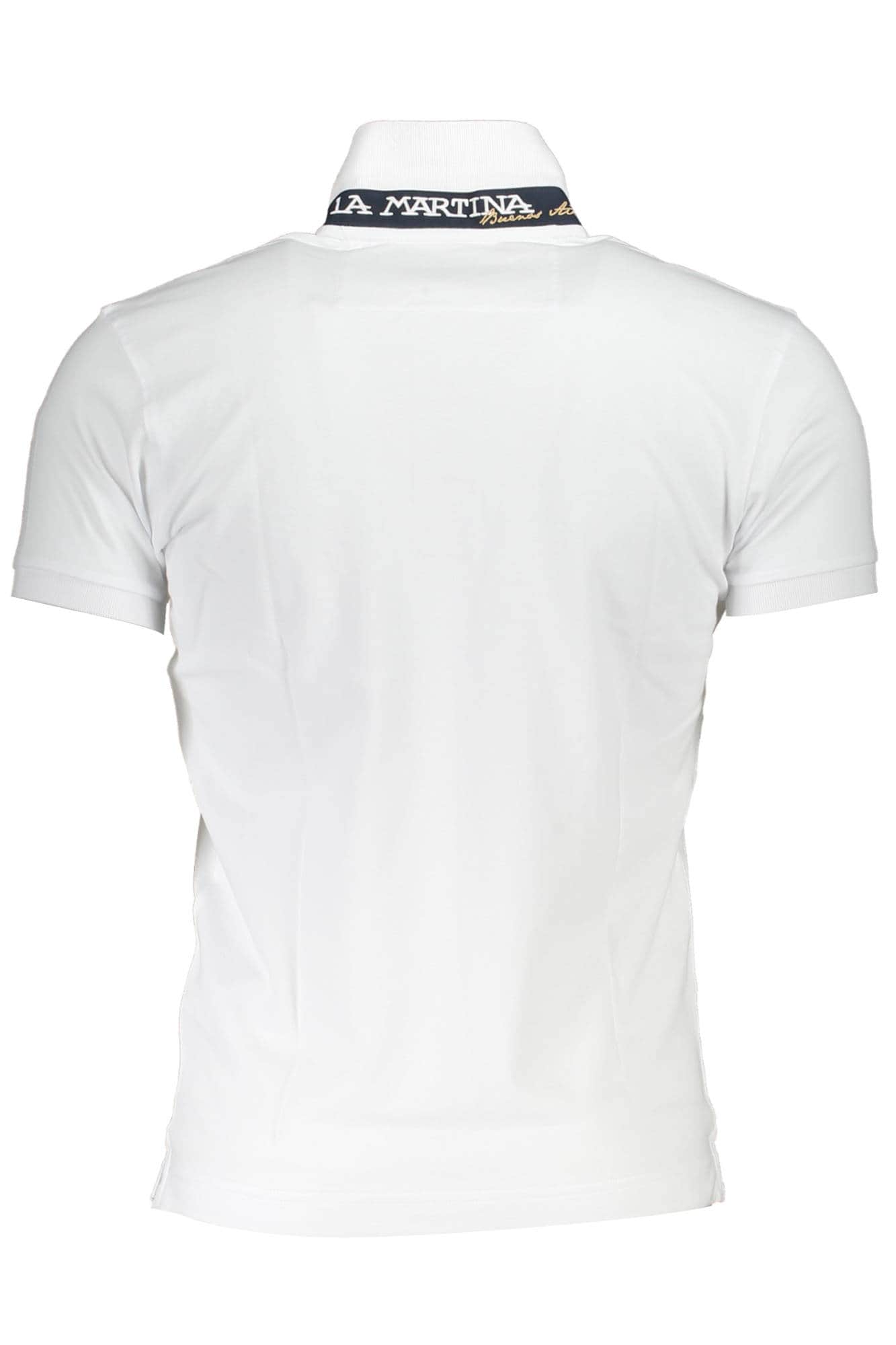 LA MARTINA HERREN WEISS KURZARM POLOSHIRT