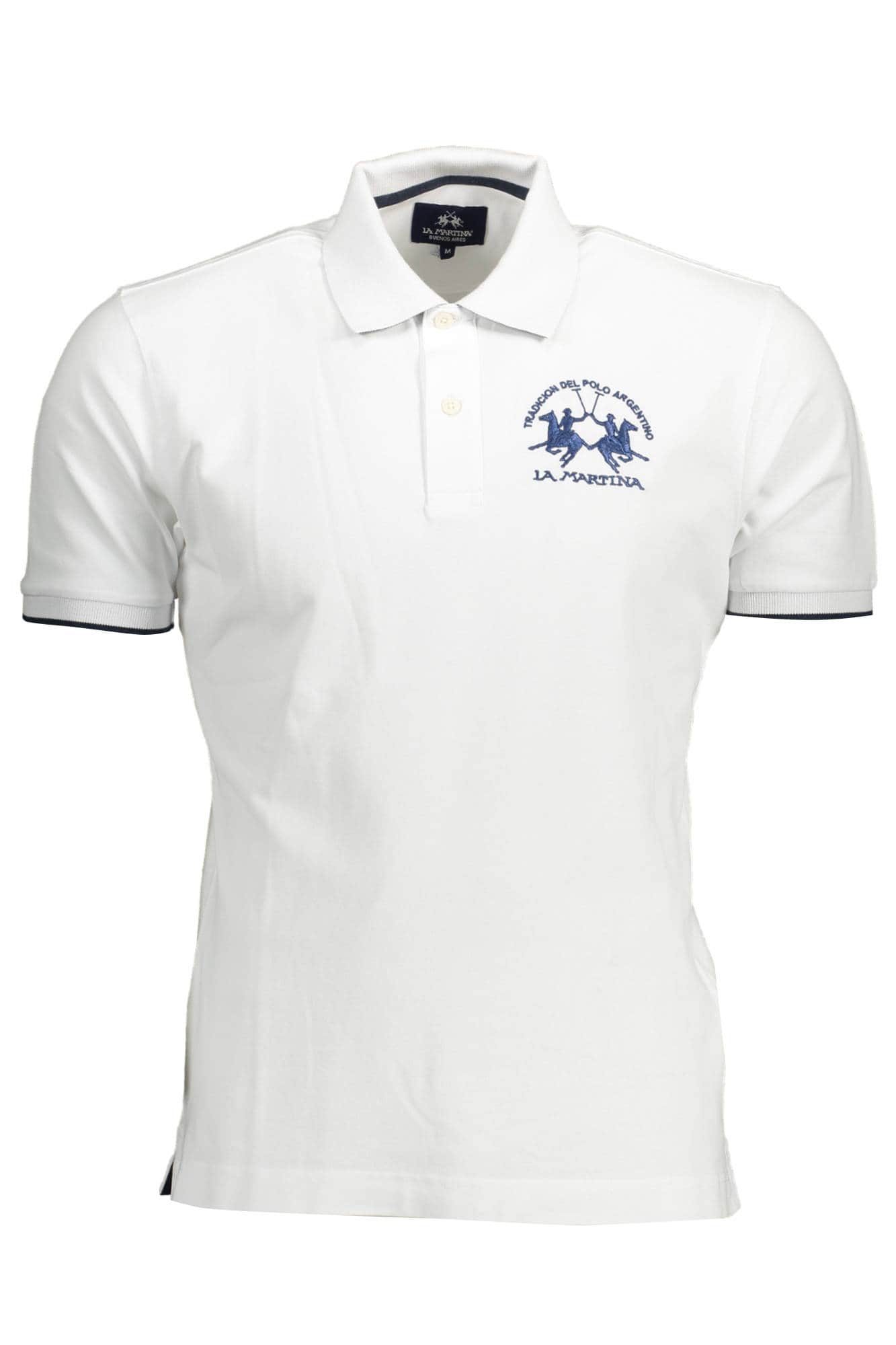 LA MARTINA HERREN WEISS KURZARM POLOSHIRT