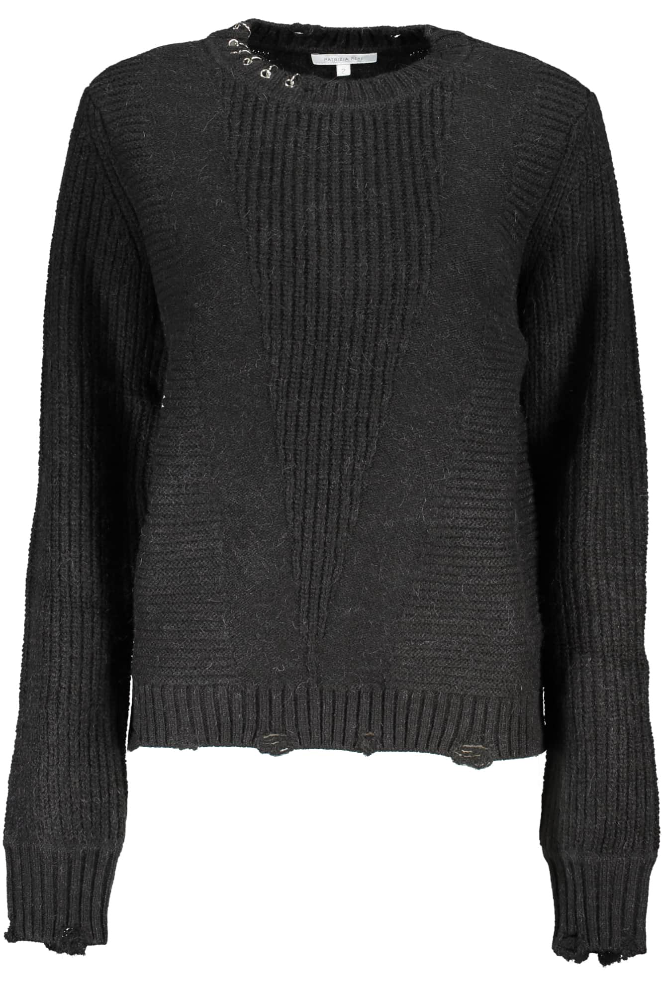 PATRIZIA PEPE DAMEN SCHWARZ PULLOVER