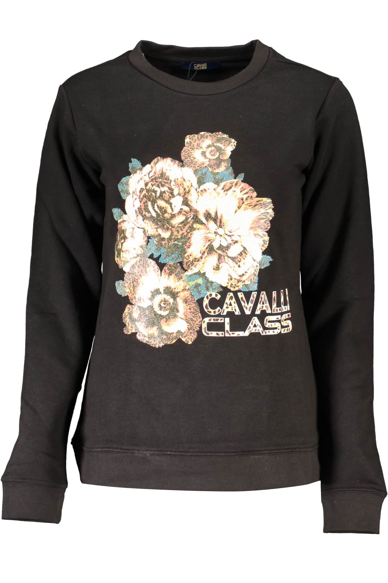 CAVALLI CLASS DAMEN OHNE REISSVERSCHLUSS SWEATSHIRT SCHWARZ