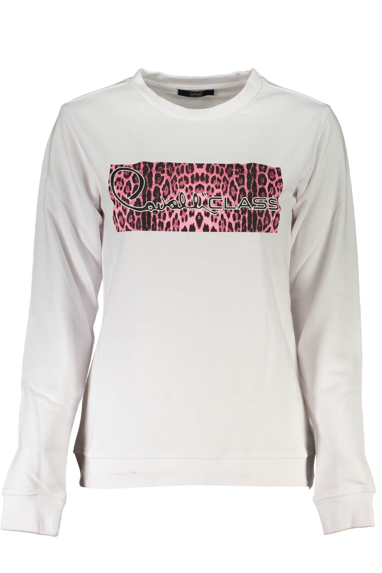 CAVALLI CLASS DAMEN WEISS SWEATSHIRT OHNE REISSVERSCHLUSS