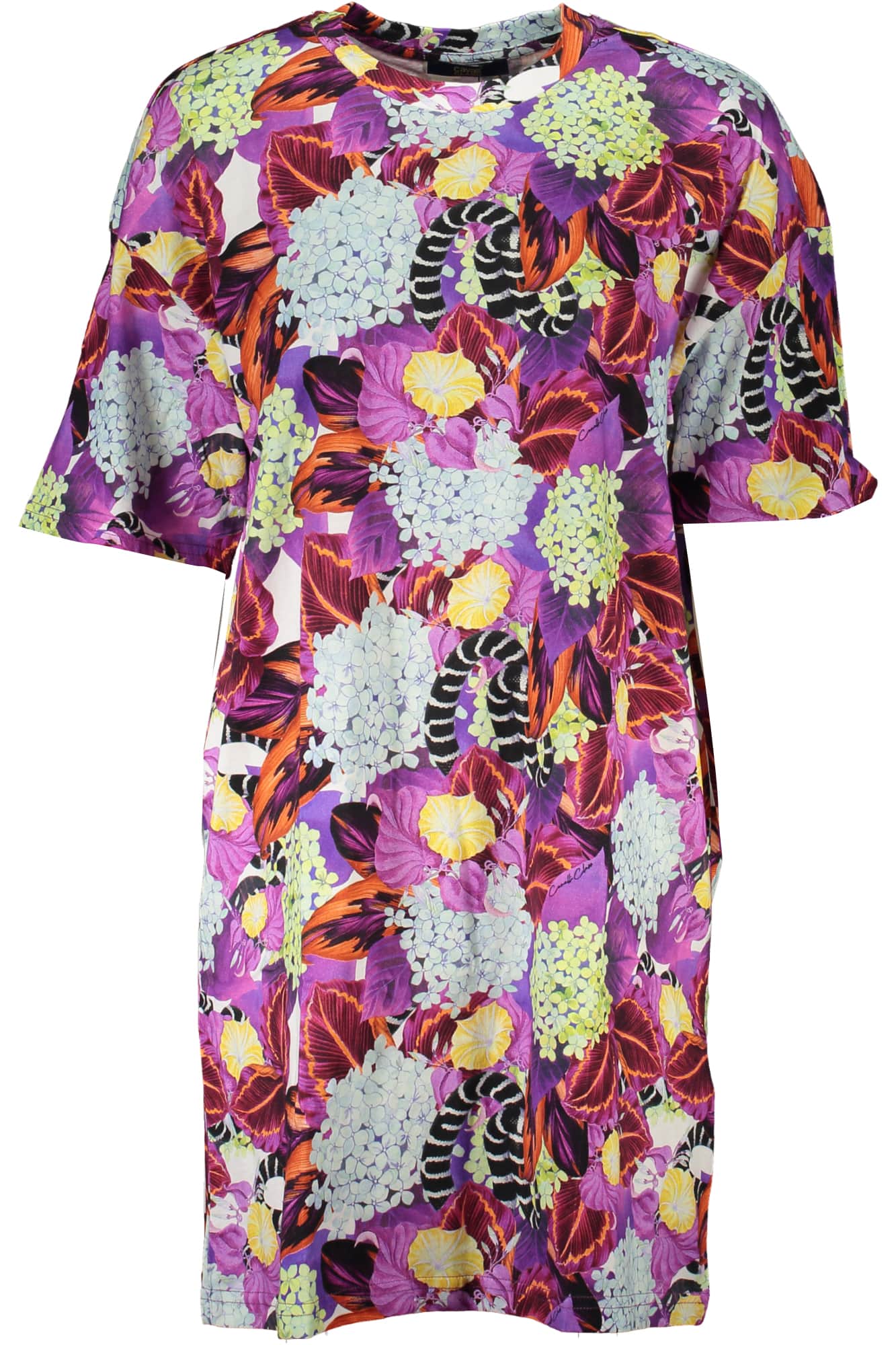 CAVALLI CLASS DAMEN KURZ KLEID LILA