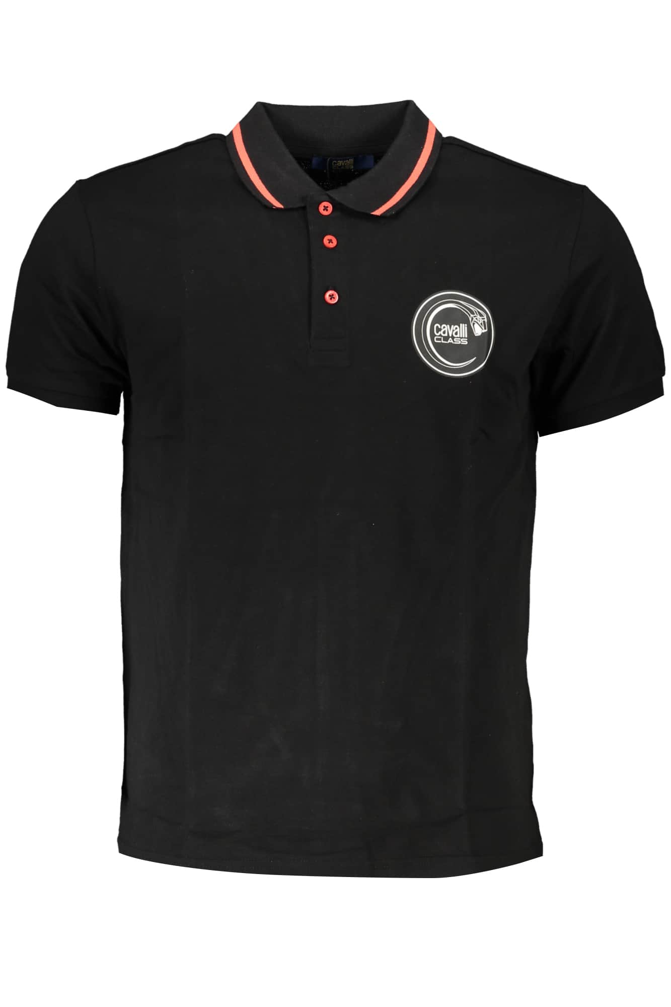 Cavalli Class herren kurzarm poloshirt schwarz