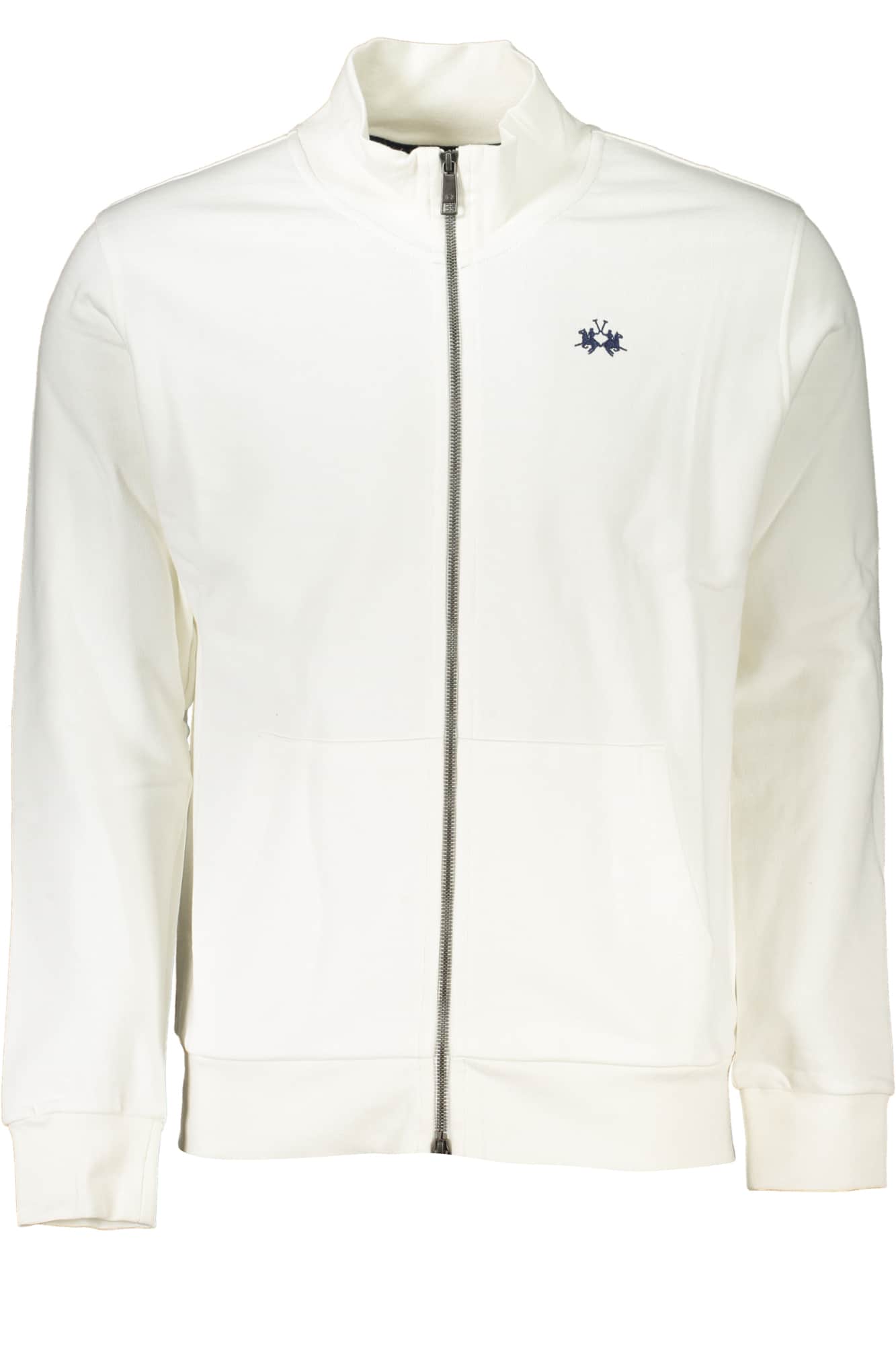 LA MARTINA HERREN WEISS SWEATSHIRT MIT REISSVERSCHLUSS