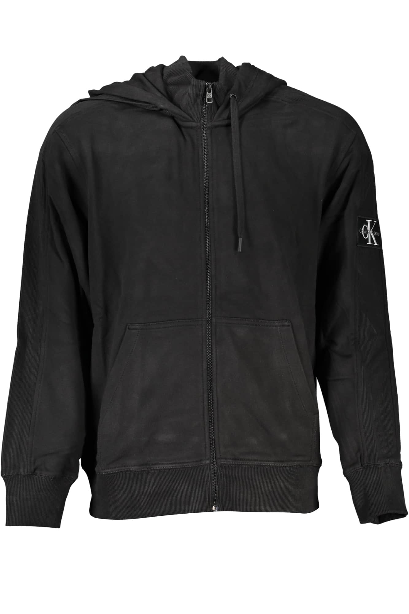 CALVIN KLEIN HERREN BEIGE SWEATSHIRT MIT REISSVERSCHLUSS