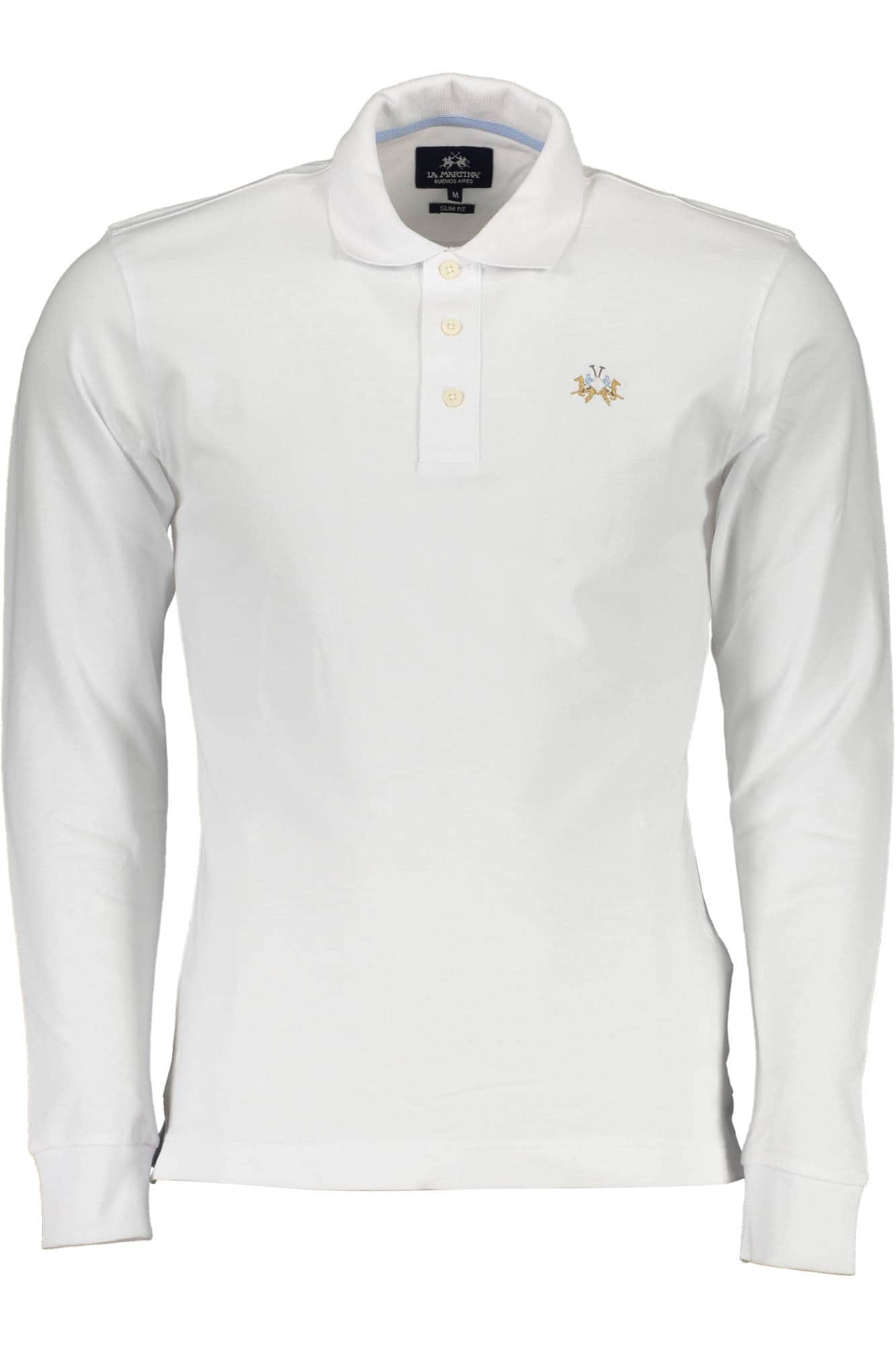 LA MARTINA HERREN WEISS LANGARM POLOSHIRT