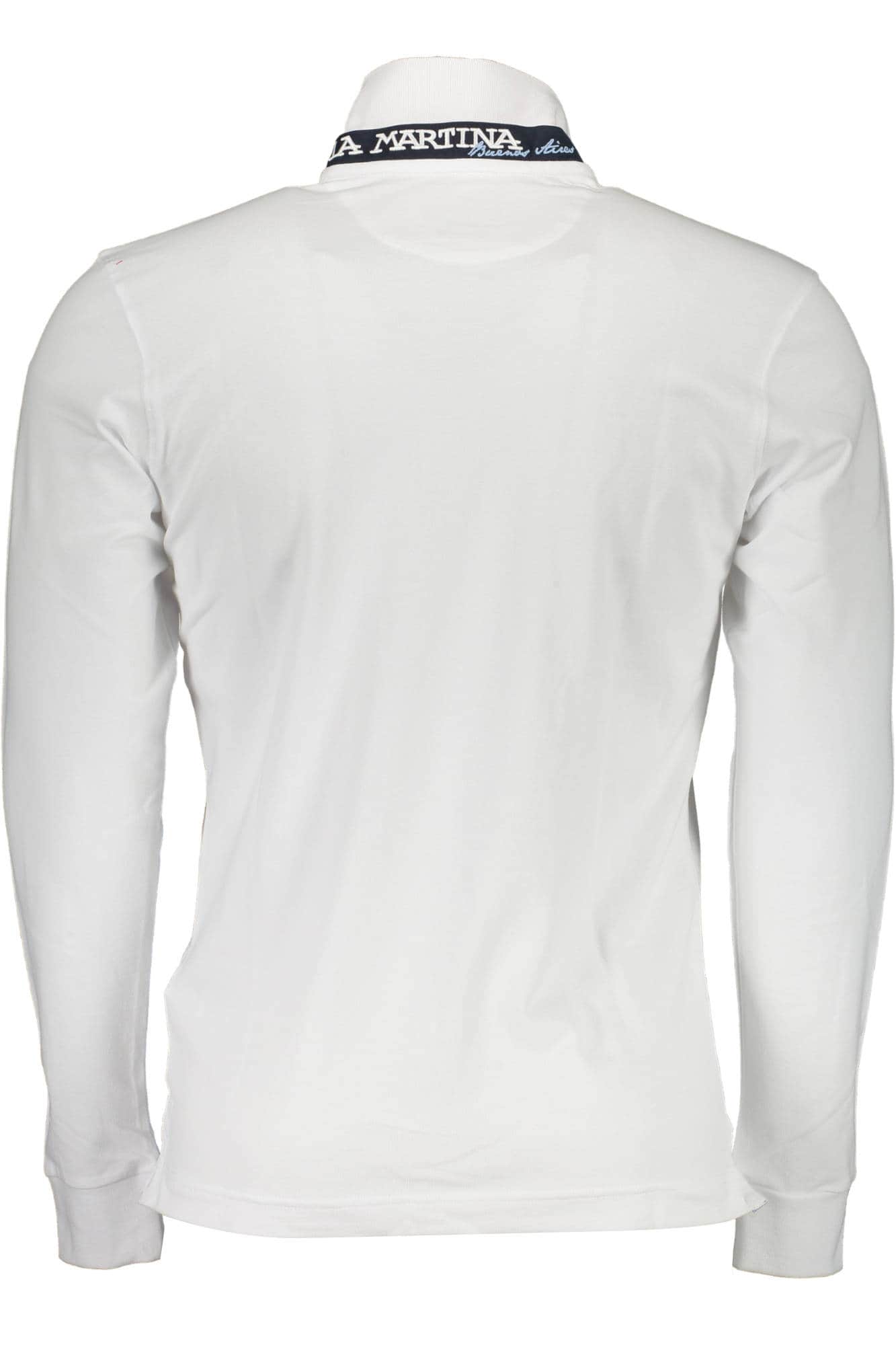 LA MARTINA HERREN WEISS LANGARM POLOSHIRT