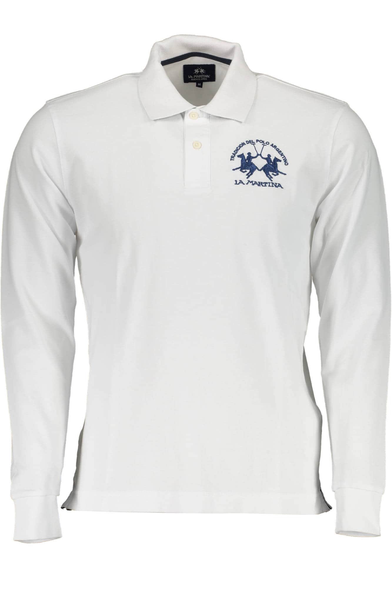LA MARTINA HERREN WEISS LANGARM POLOSHIRT