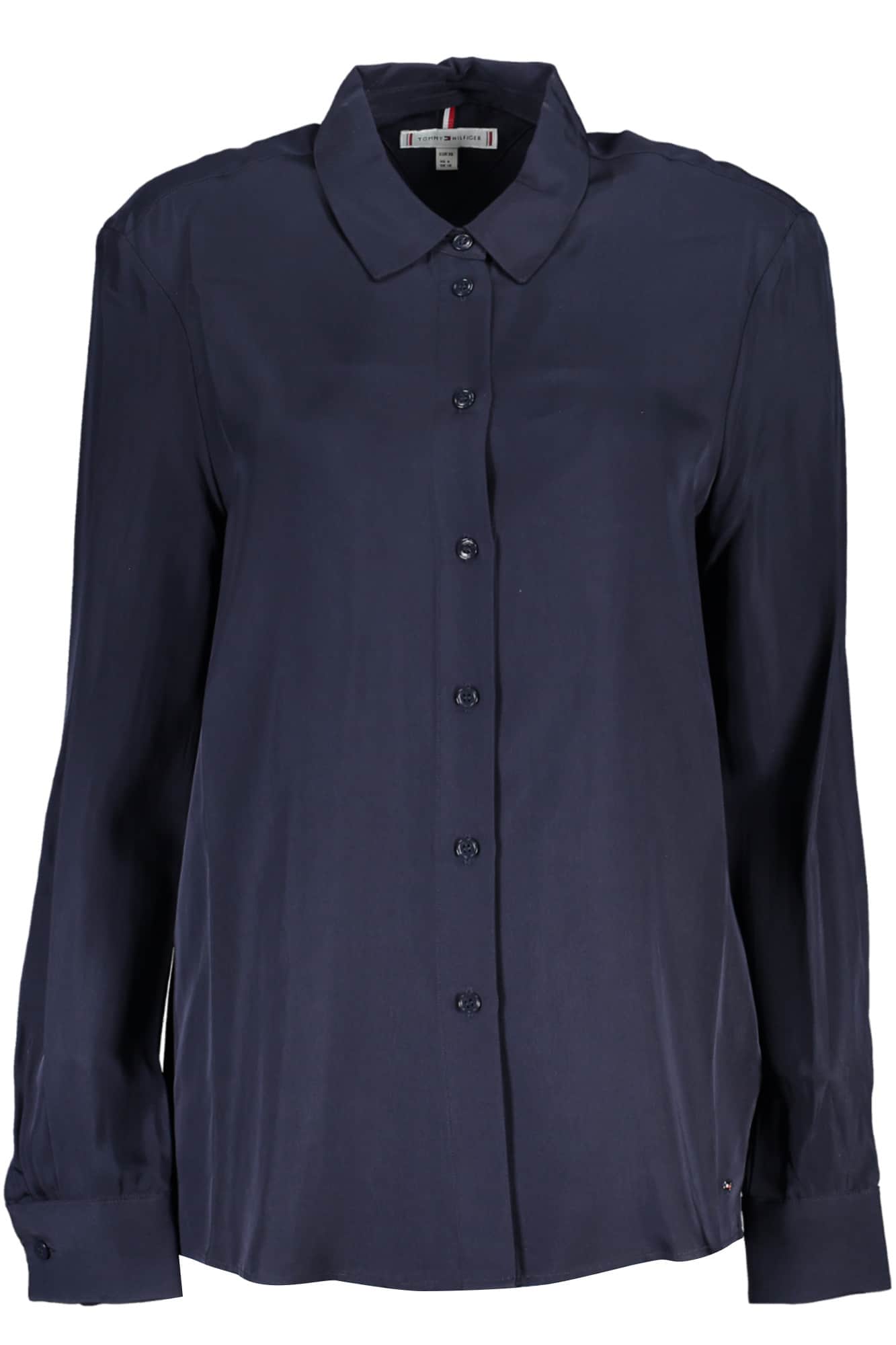 TOMMY HILFIGER DAMEN LANGARM SHIRT BLAU