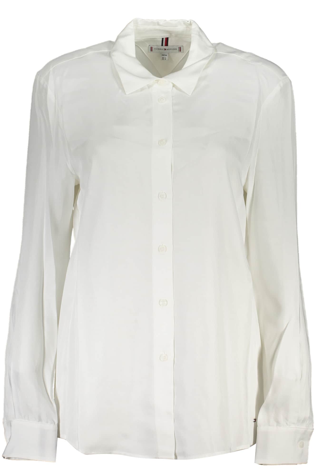 TOMMY HILFIGER DAMEN LANGARM SHIRT WEISS