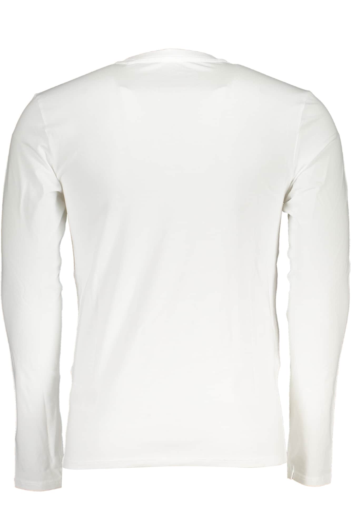 GUESS JEANS HERREN LANGARM T-SHIRT WEISS