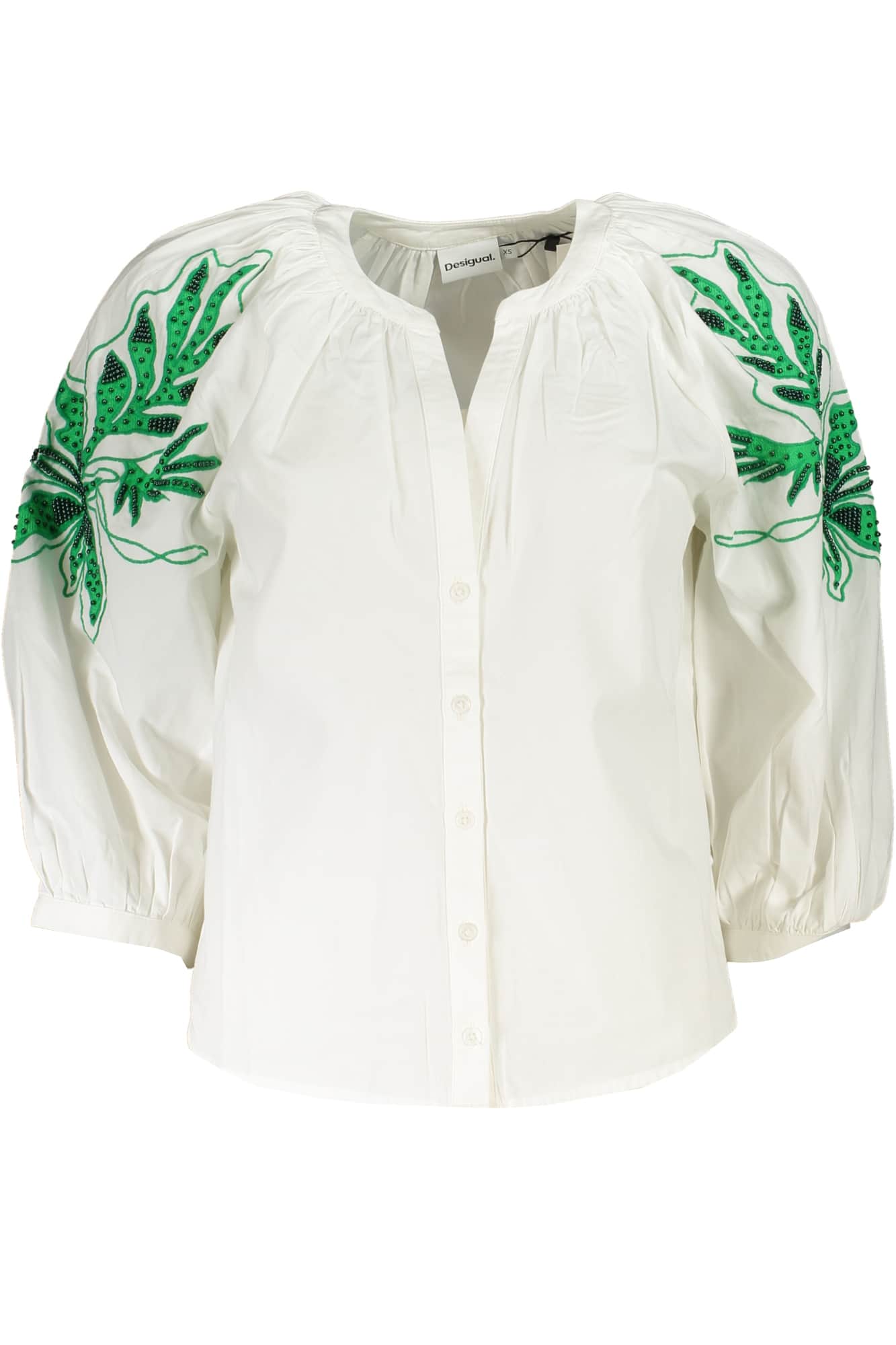 DESIGUAL DAMEN LANGARM SHIRT WEISS