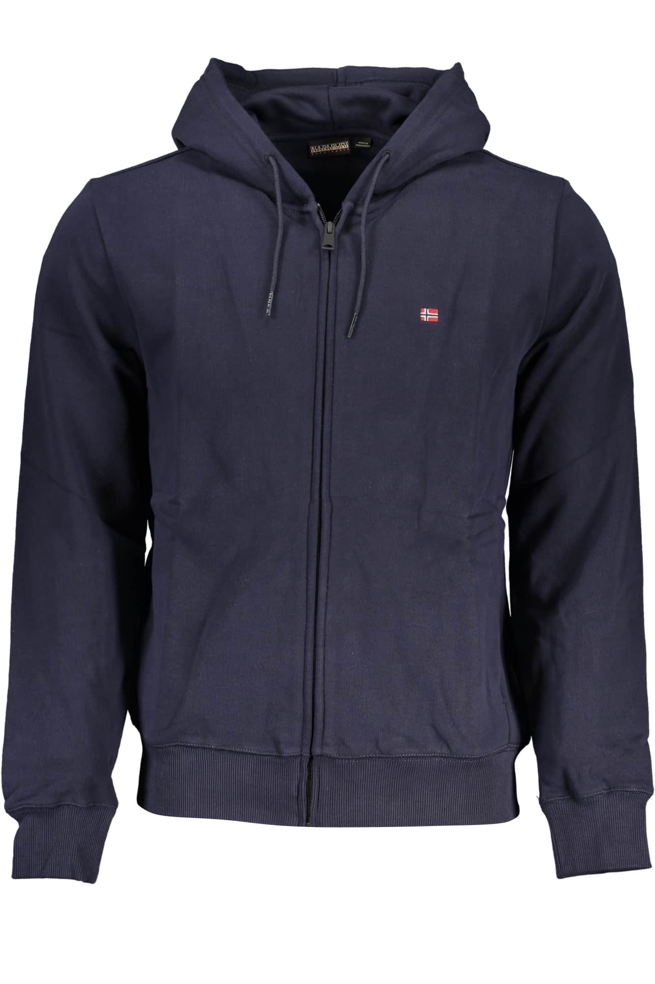 NAPAPIJRI HERREN WEISS SWEATSHIRT MIT REISSVERSCHLUSS