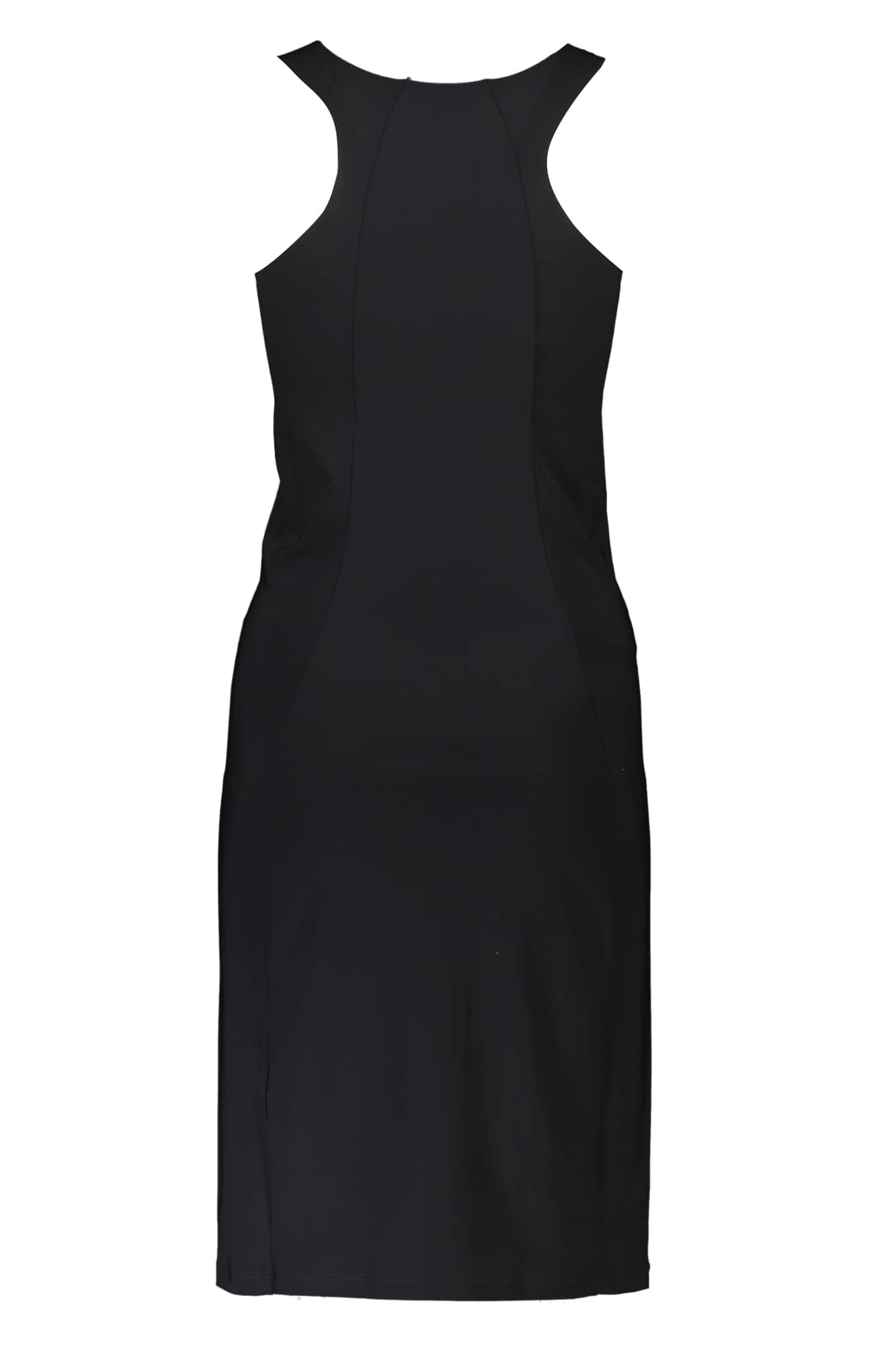 PATRIZIA PEPE DAMEN LANG KLEID SCHWARZ