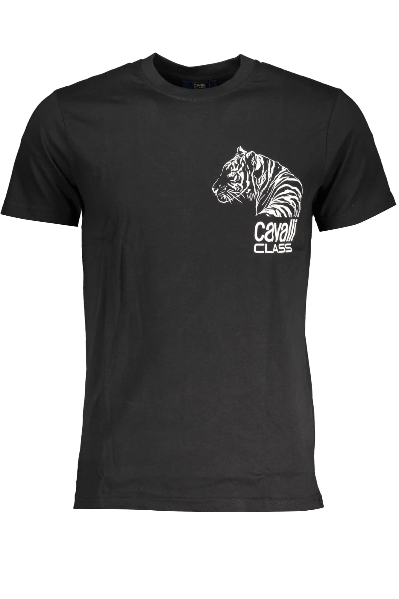 CAVALLI CLASS HERREN KURZARM T-SHIRT SCHWARZ