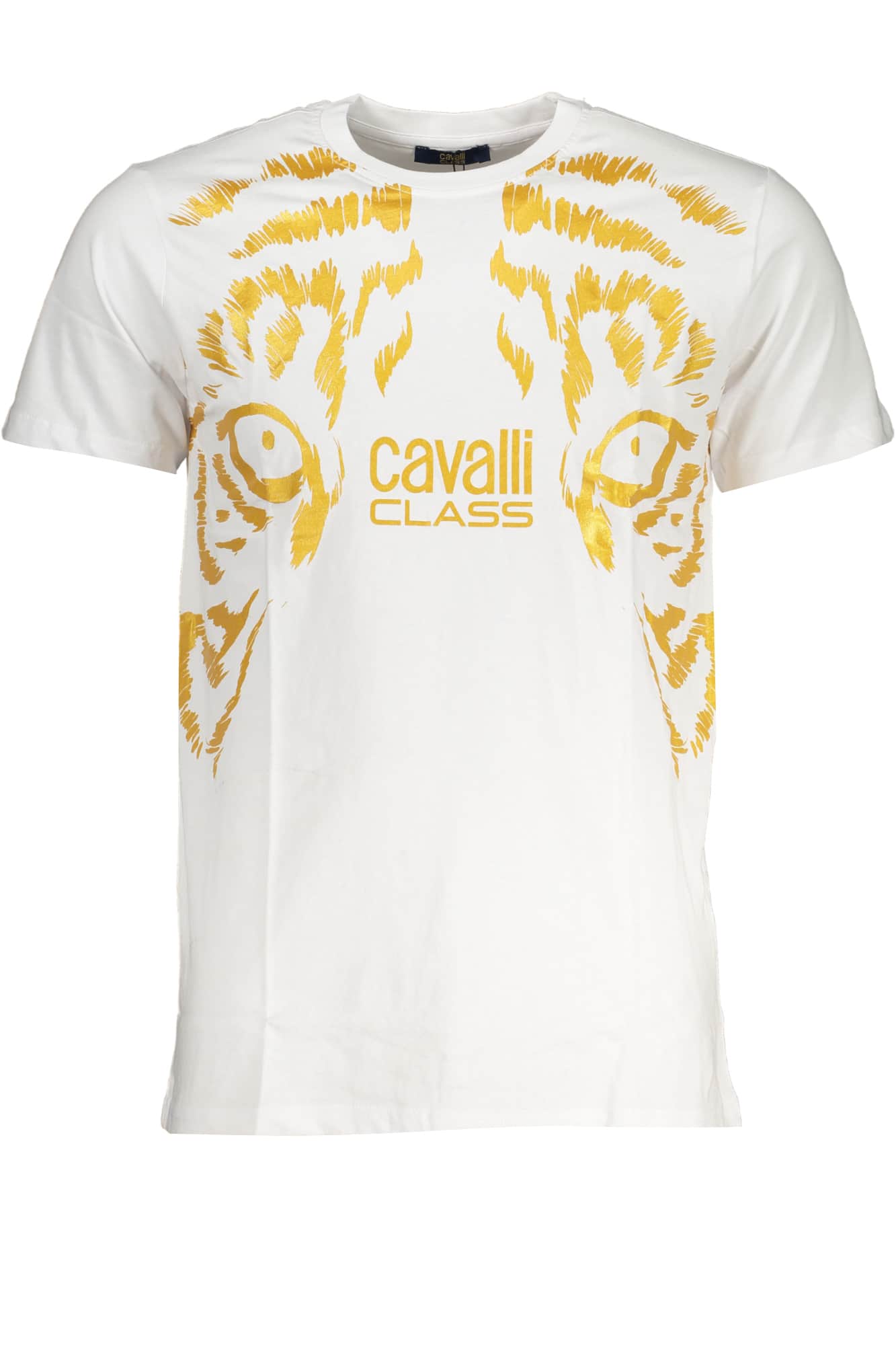 CAVALLI CLASS HERREN KURZARM T-SHIRT WEISS
