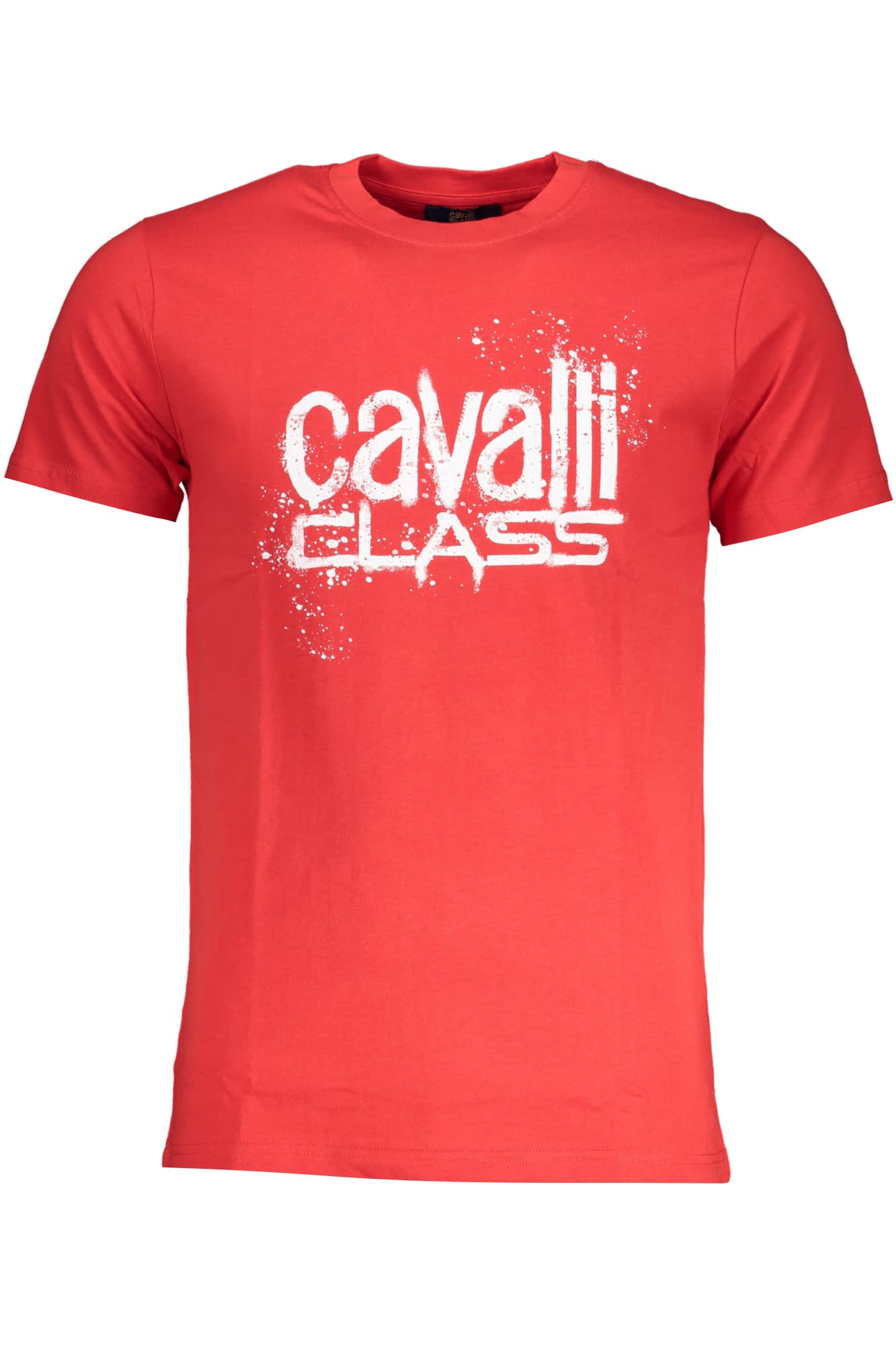 CAVALLI CLASS HERREN KURZARM T-SHIRT ROT