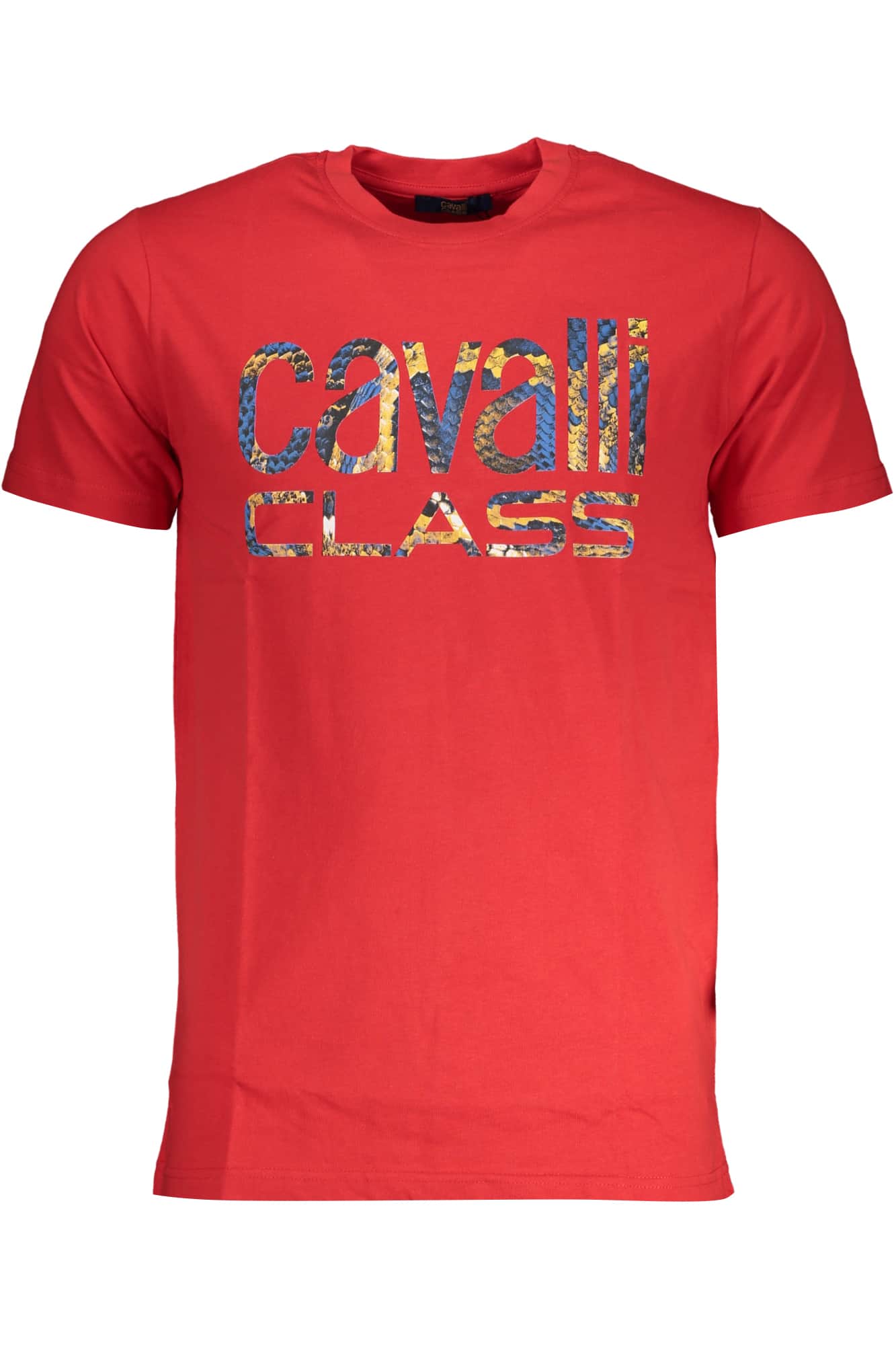 CAVALLI CLASS HERREN KURZARM T-SHIRT ROT