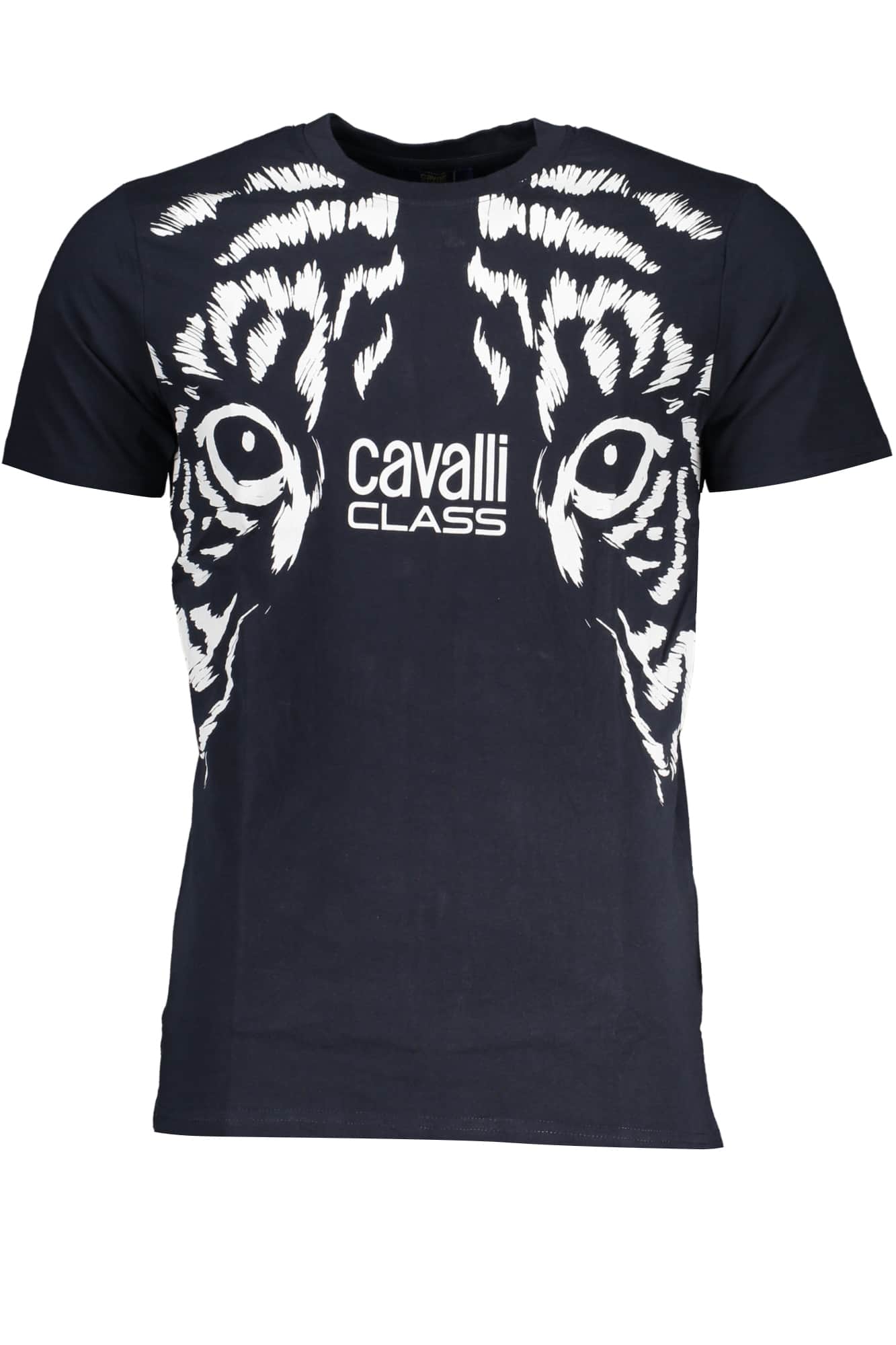 CAVALLI CLASS HERREN KURZARM T-SHIRT BLAU