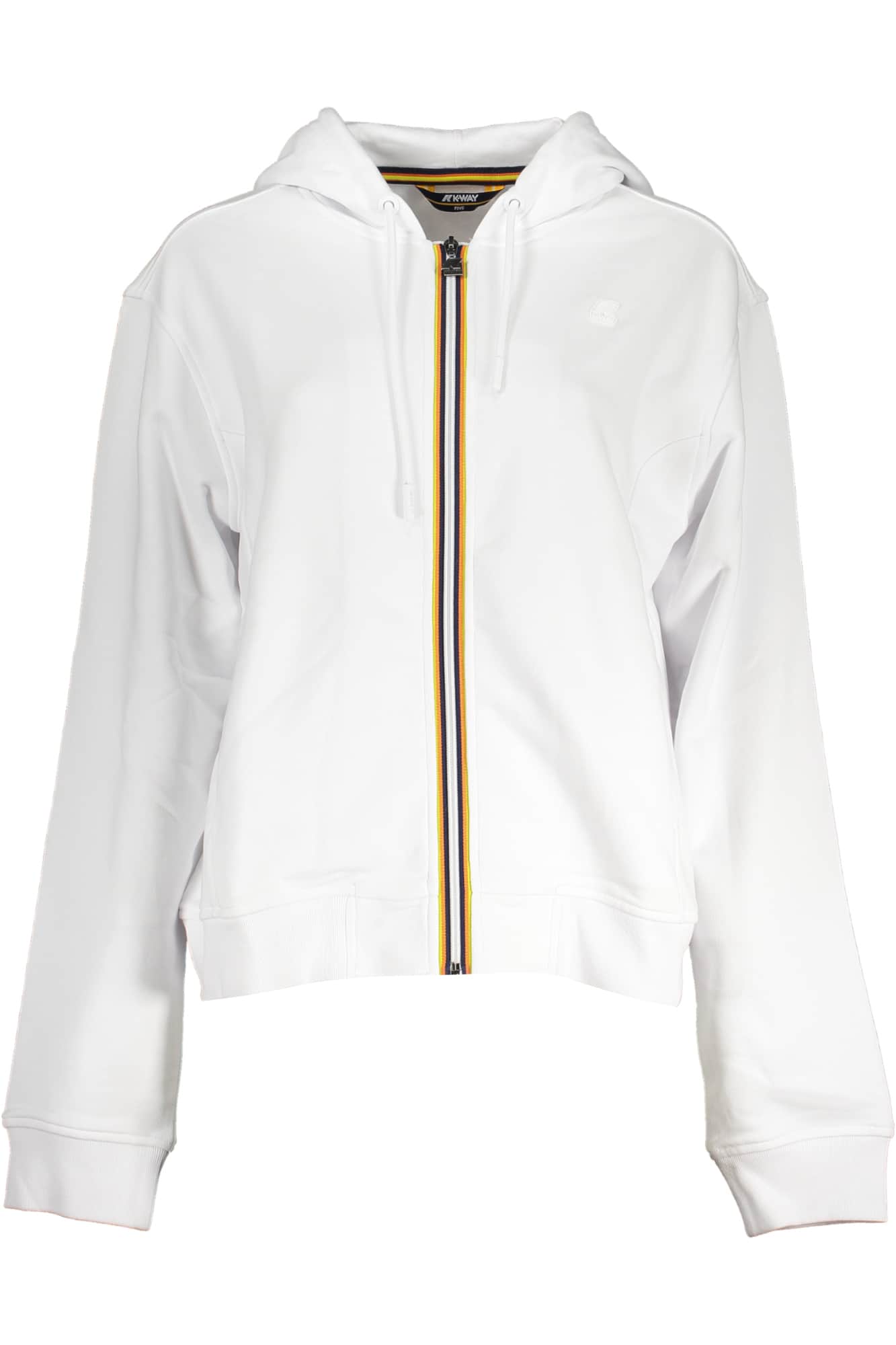 K-Way damen sweatshirt mit reissverschluss weiss