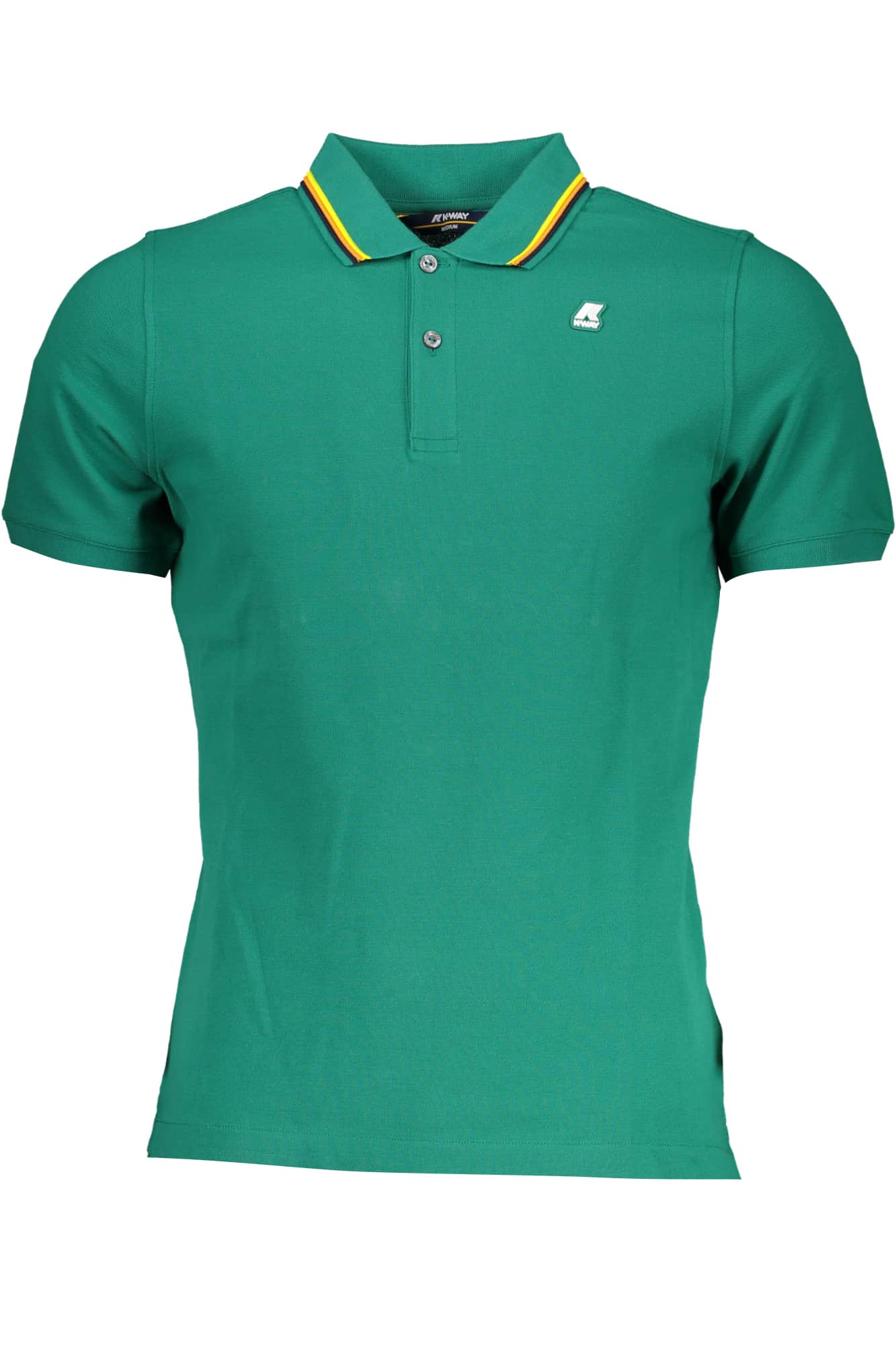 K-Way gelb herren kurzarm poloshirt