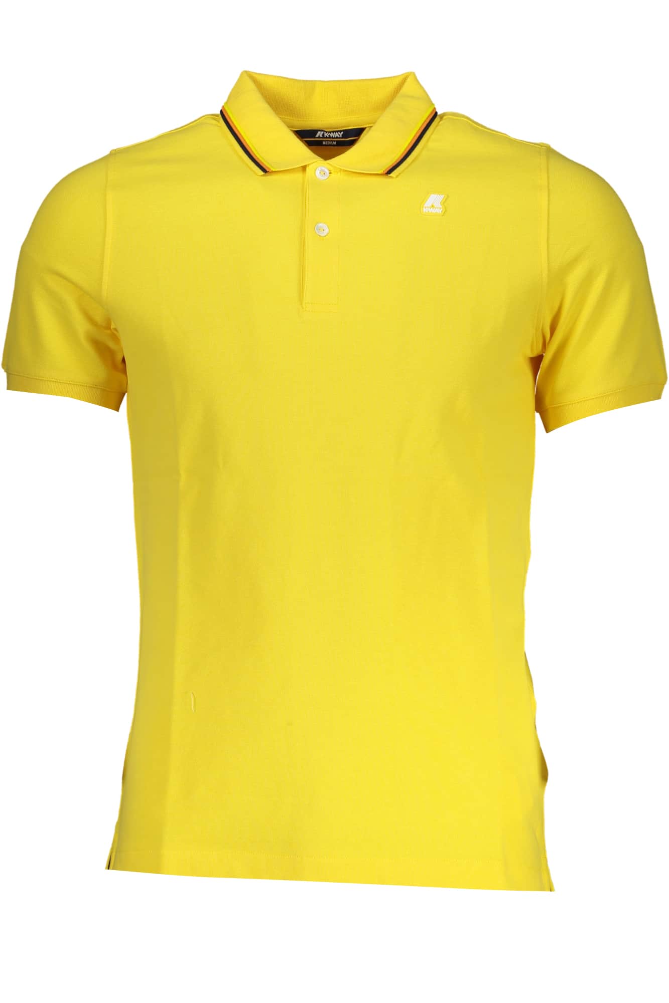 K-Way gelb herren kurzarm poloshirt