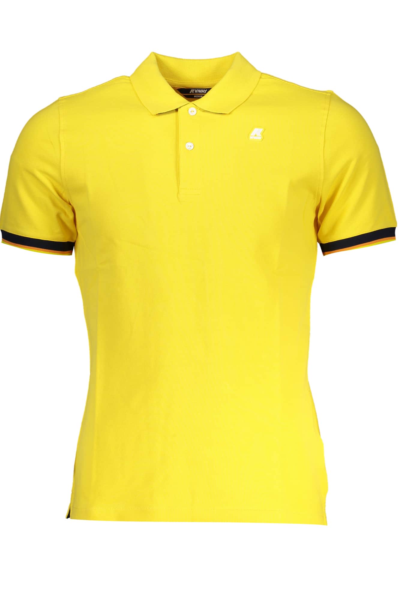K-Way gelb herren kurzarm poloshirt