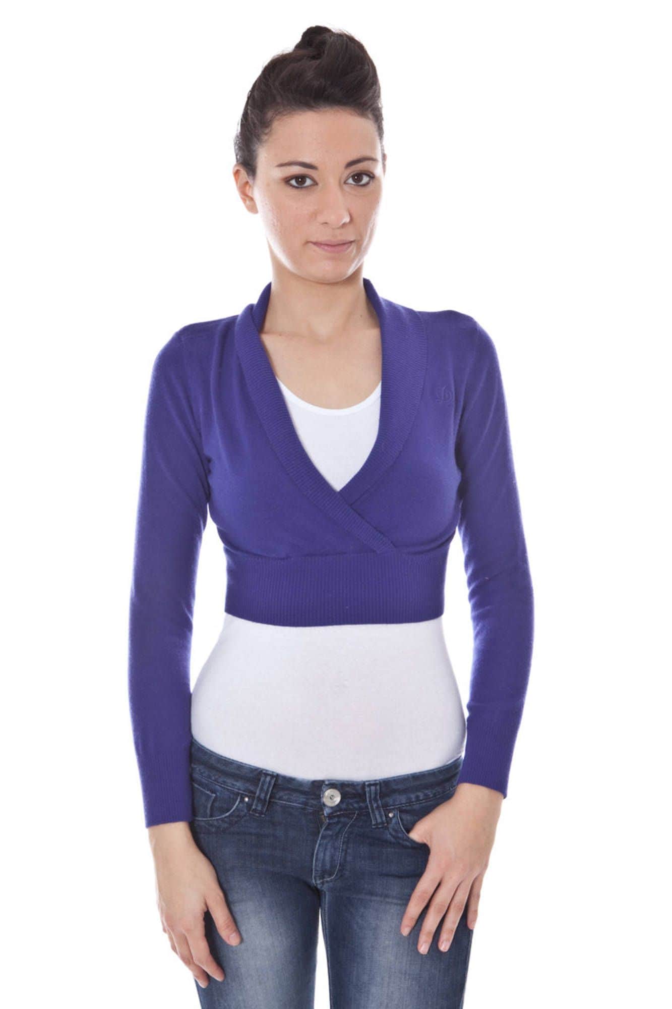 DATCH BOLERO LANGARM DAMEN ROT