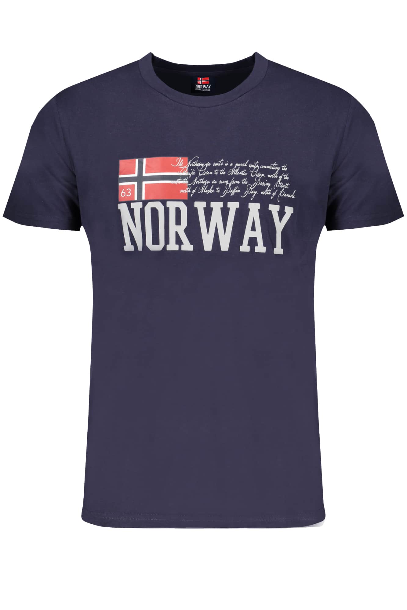 NORWAY 1963 HERREN KURZARM T-SHIRT BLAU