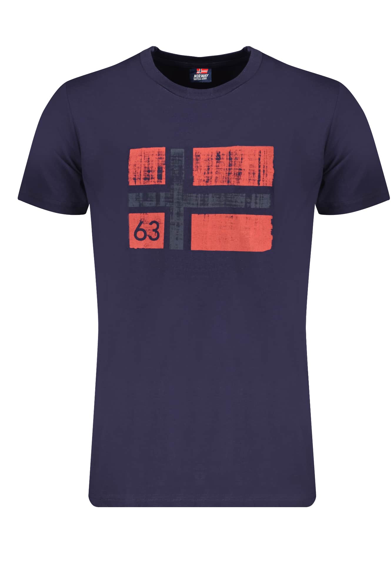 NORWAY 1963 HERREN KURZARM T-SHIRT BLAU