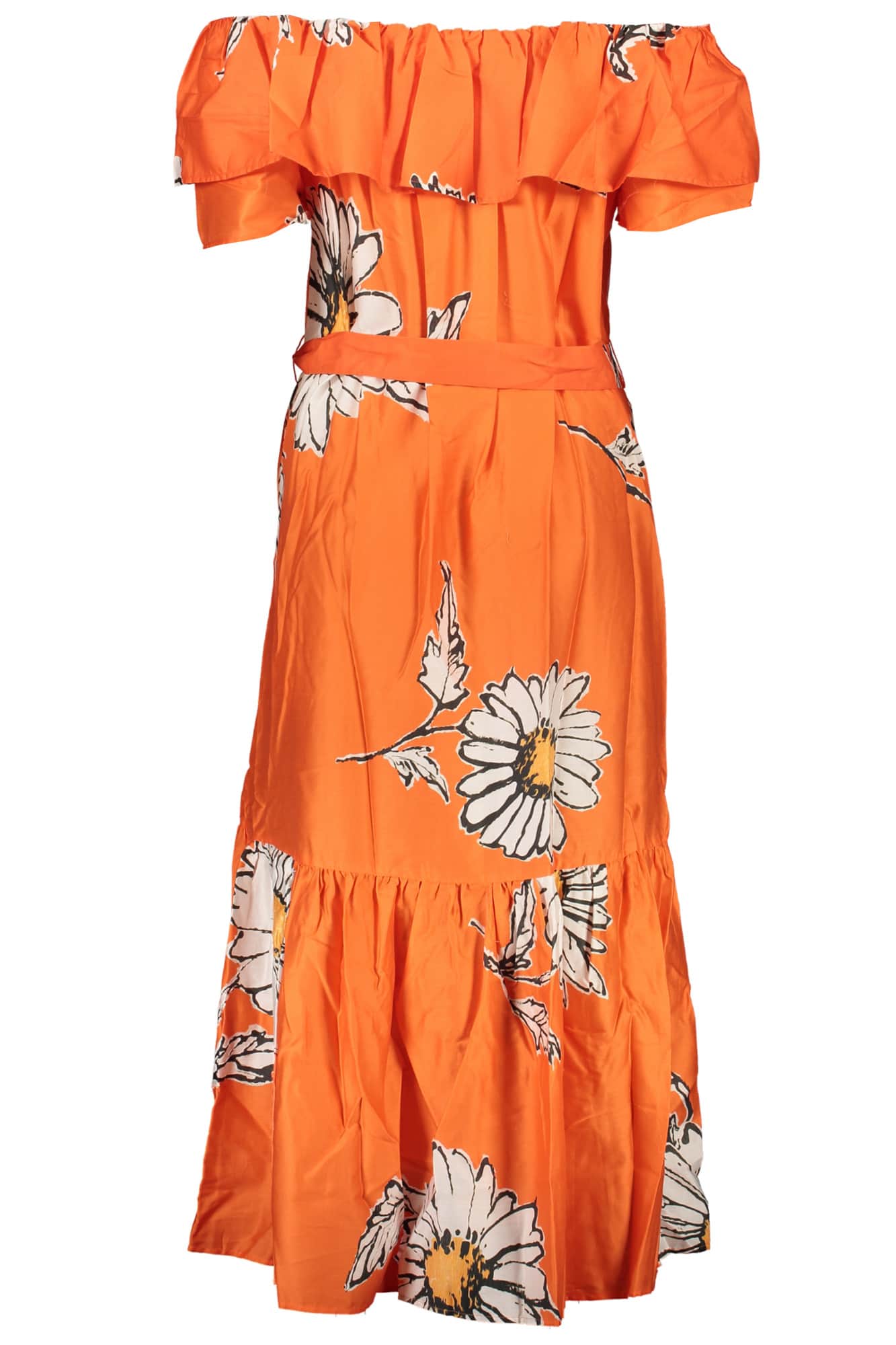 DESIGUAL DAMEN LANG KLEID ORANGE