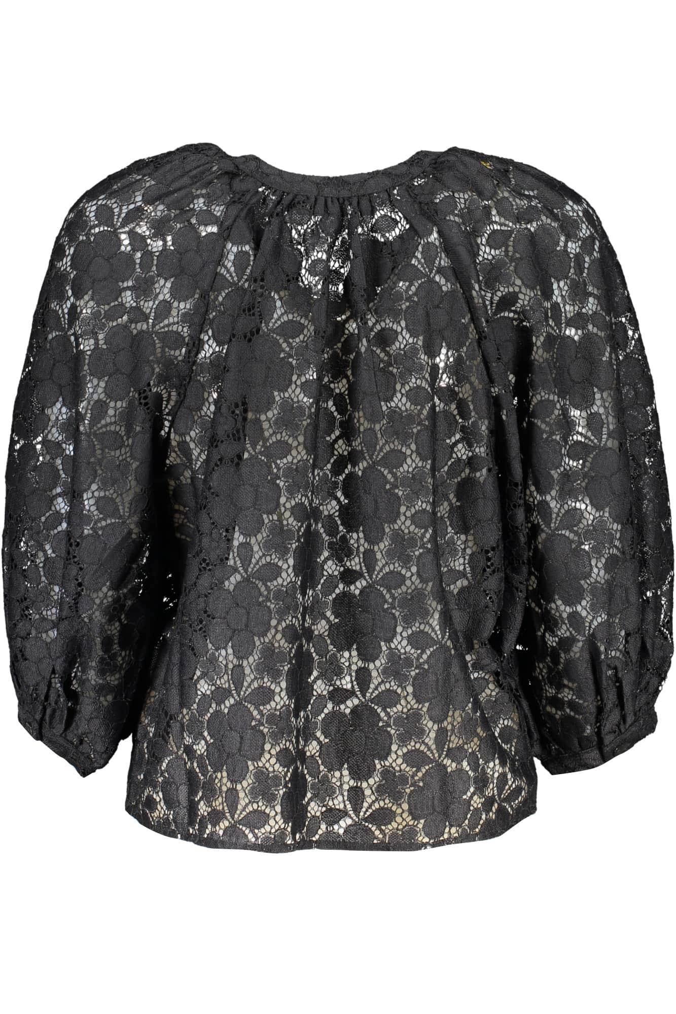 DESIGUAL DAMEN LANGARM SHIRT SCHWARZ