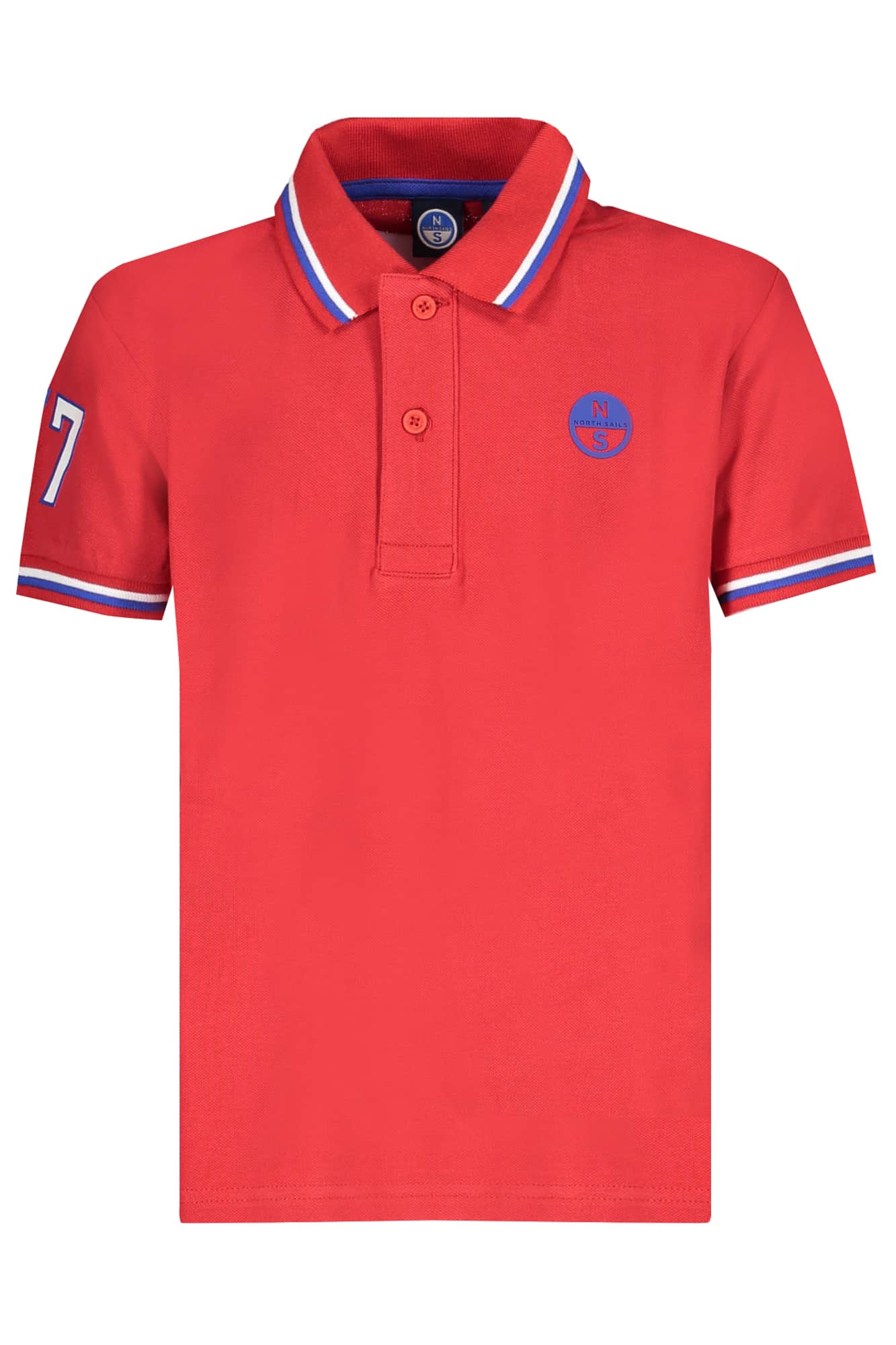 NORTH SAILS KURZARM POLOSHIRT FÜR KINDER ROT