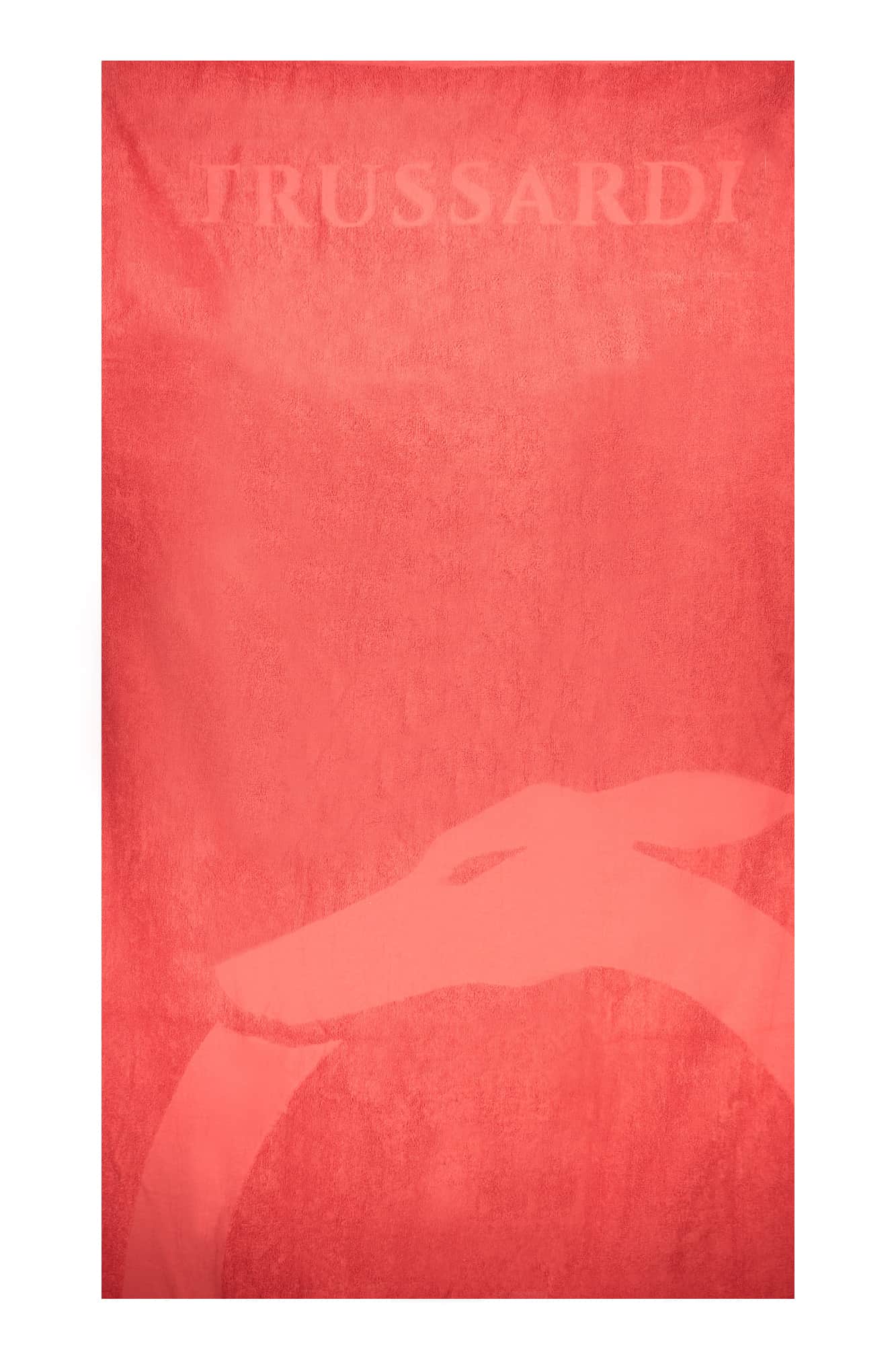 TRUSSARDI JEANS DAMEN STRANDTUCH ROT