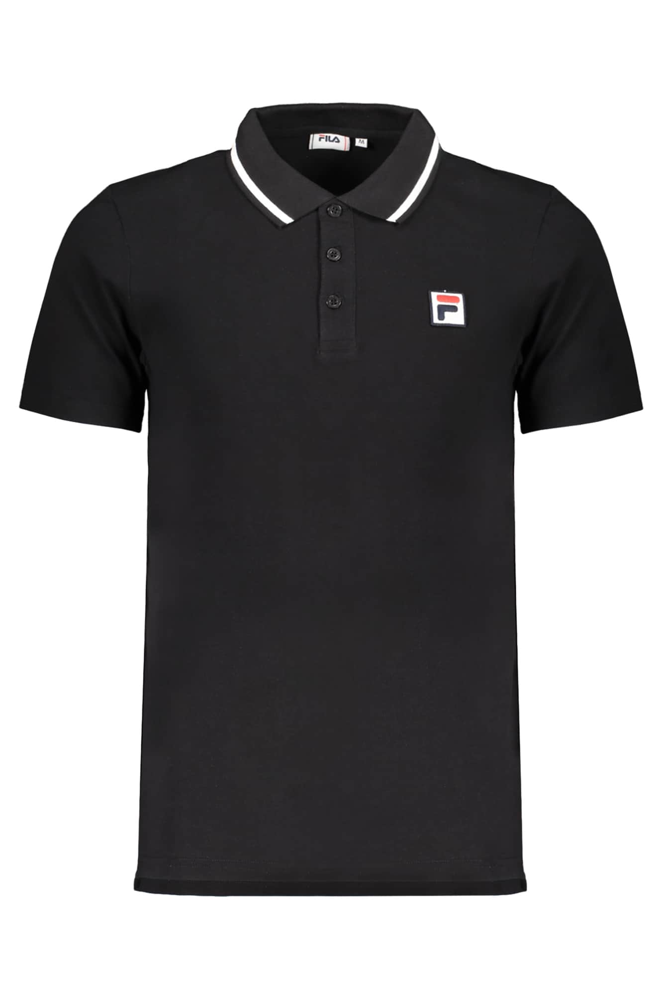 FILA HERREN SCHWARZ KURZARM POLOSHIRT
