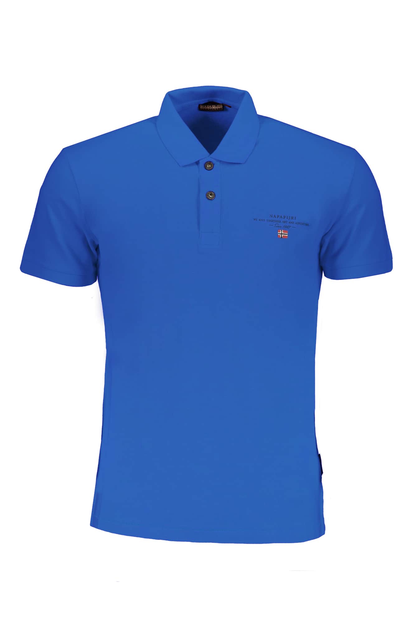 NAPAPIJRI HERREN KURZARM POLOSHIRT, BLAU
