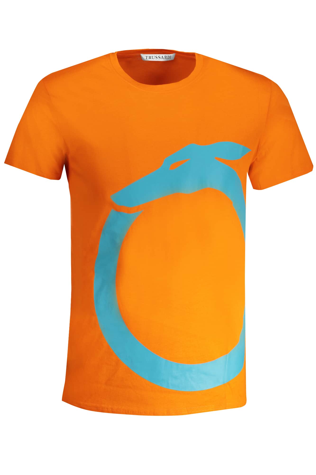 TRUSSARDI HERREN KURZARM T-SHIRT BLAU