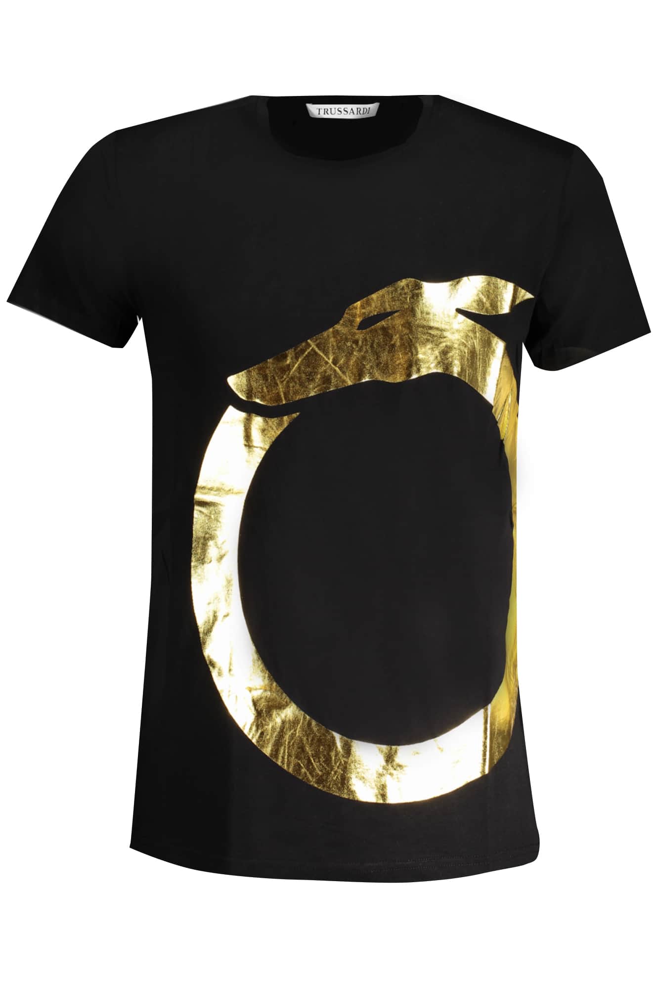 TRUSSARDI HERREN KURZARM T-SHIRT SCHWARZ