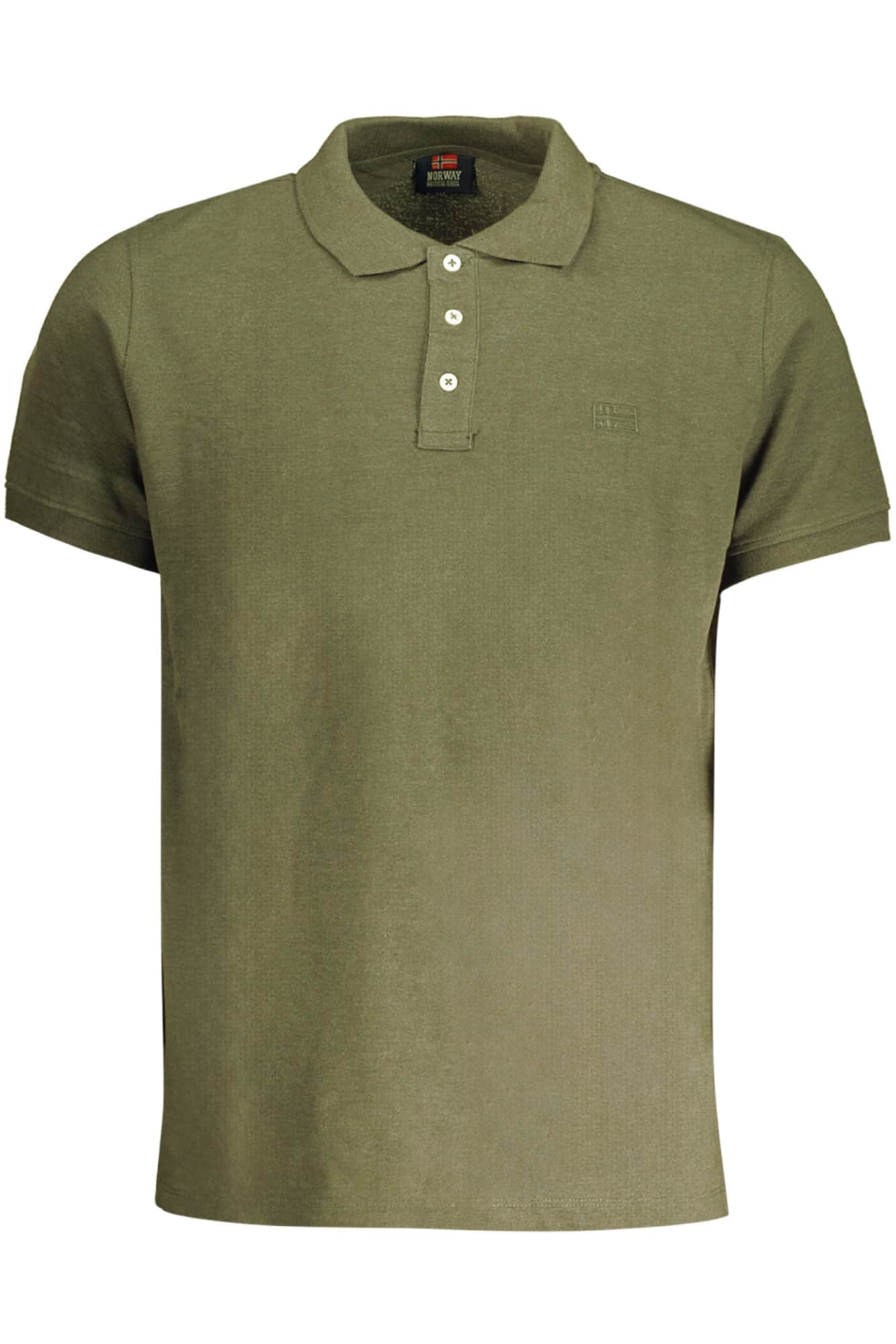 NORWAY 1963 GRÜN HERREN KURZARM POLOSHIRT