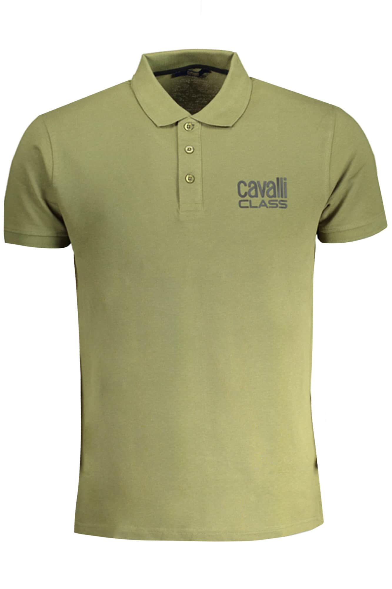 CAVALLI CLASS HERREN WEISS KURZARM POLOSHIRT