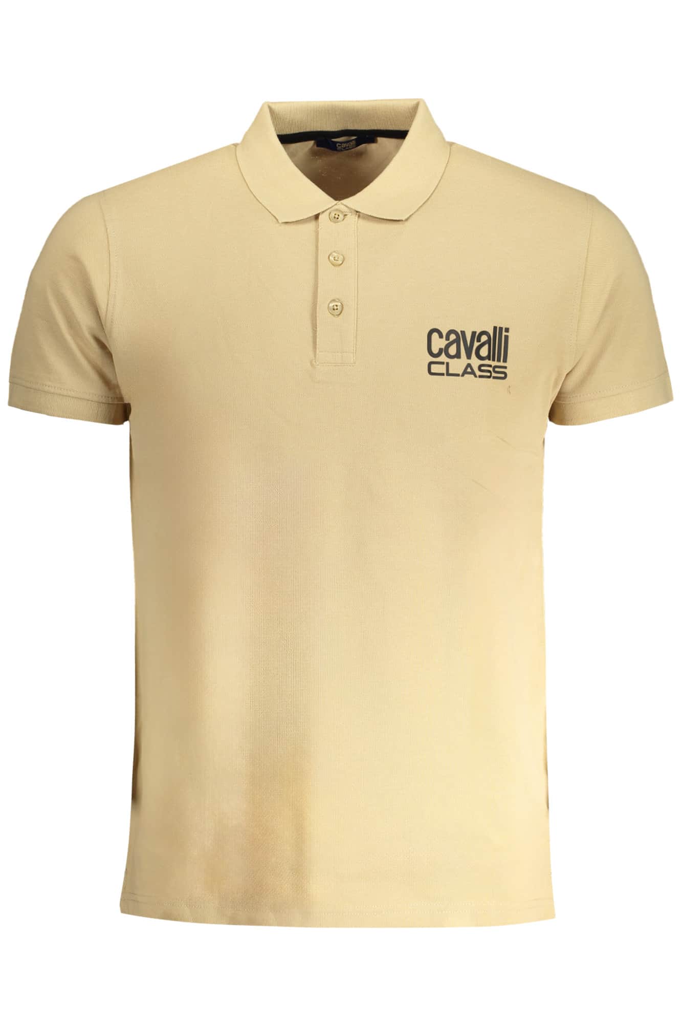 CAVALLI CLASS HERREN WEISS KURZARM POLOSHIRT