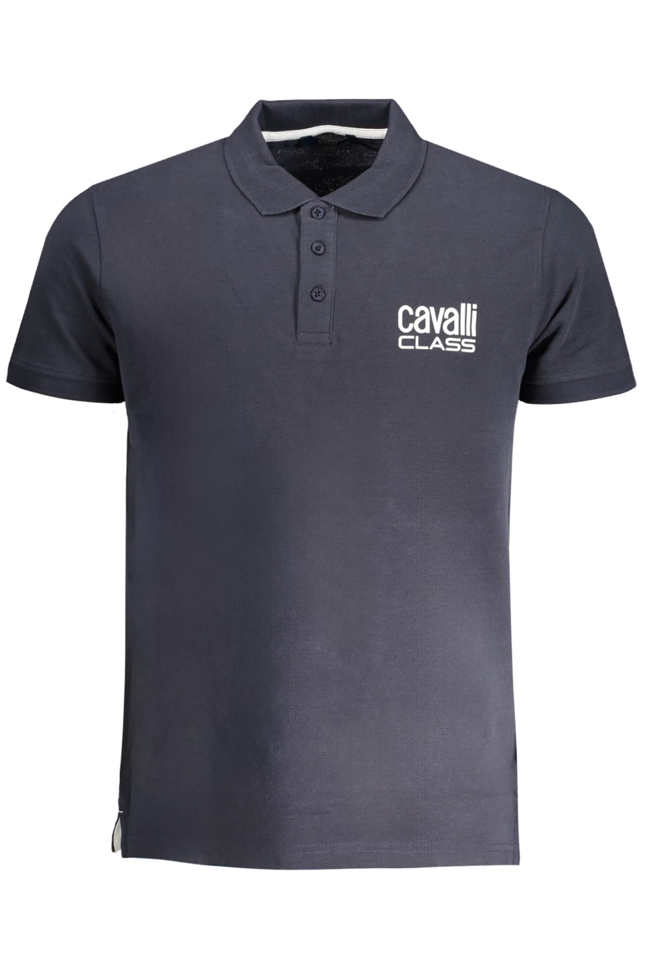 CAVALLI CLASS HERREN WEISS KURZARM POLOSHIRT