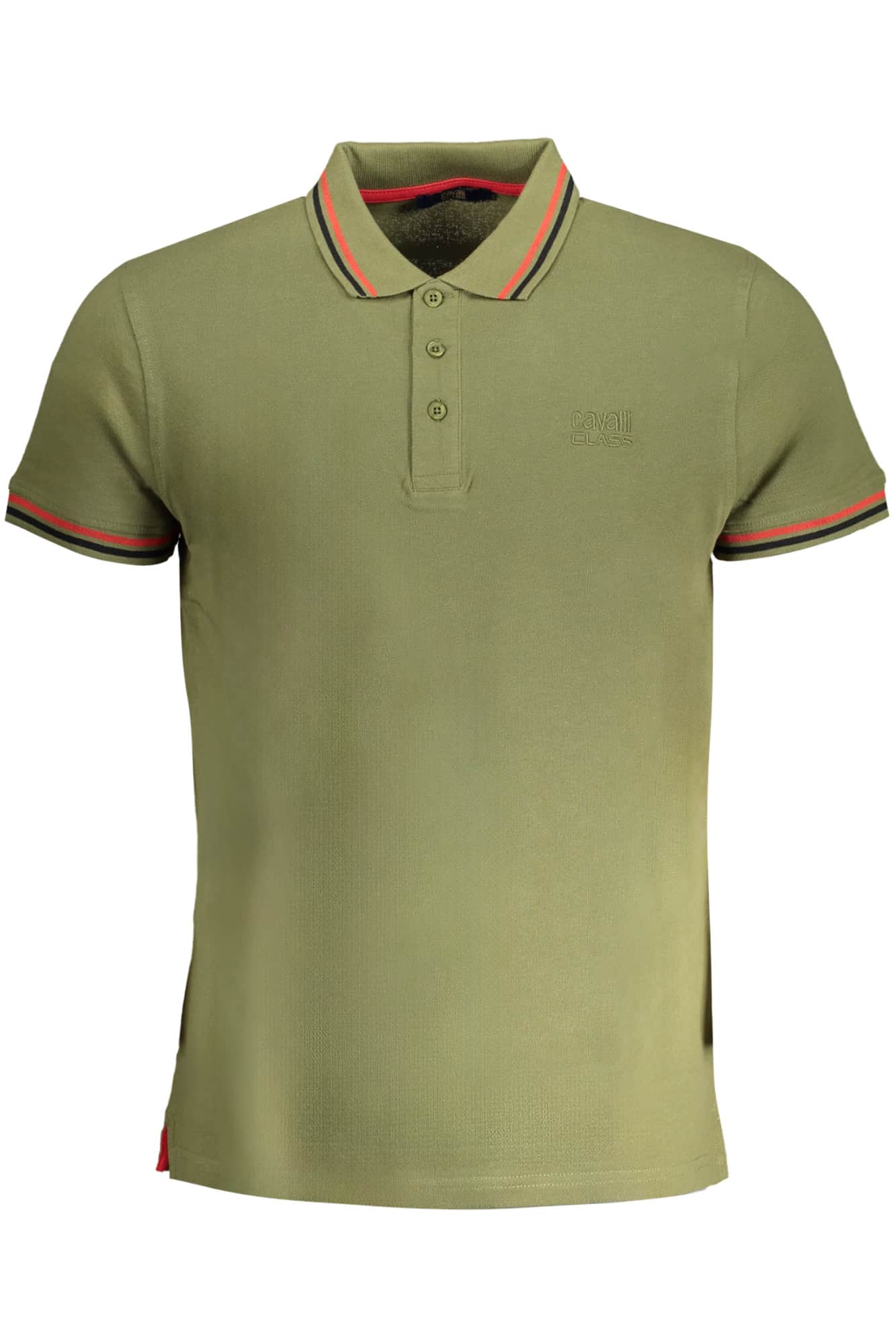 CAVALLI CLASS HERREN WEISS KURZARM POLOSHIRT